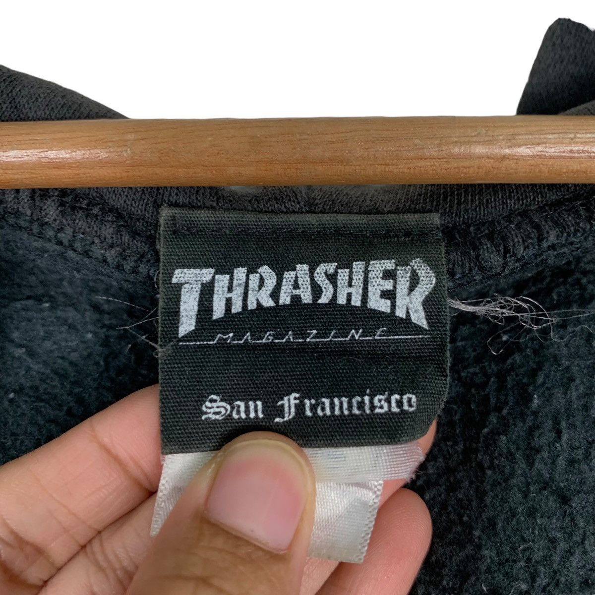 Thrasher Trashed THRASHER Big Logo Zipper Hoodies #0707-C32 Size US M / EU 48-50 / 2 - 18 Thumbnail