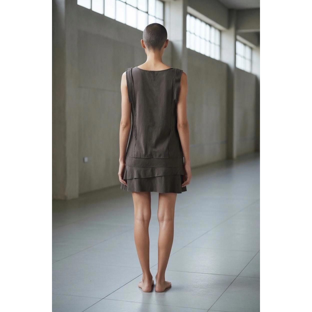 Cop Copine The Cop Copine Neutral Micro Dress Size ONE SIZE - 3 Thumbnail