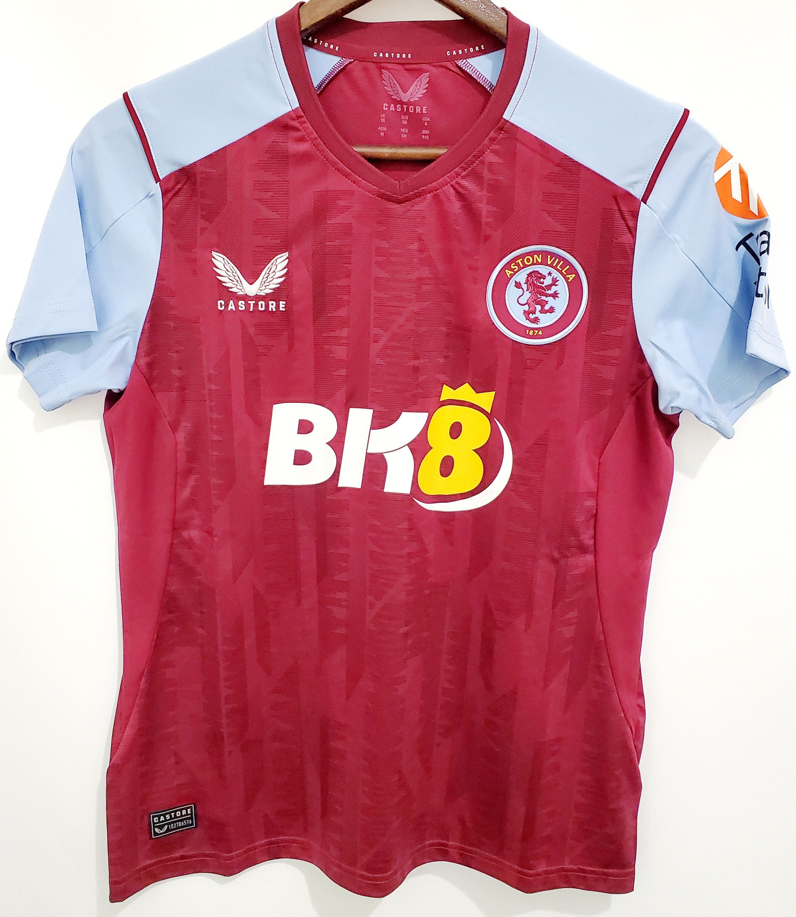 Castore Aston Villa 2023-24 Home soccer jersey new condition S Size US S / EU 44-46 / 1 - 1 Thumbnail
