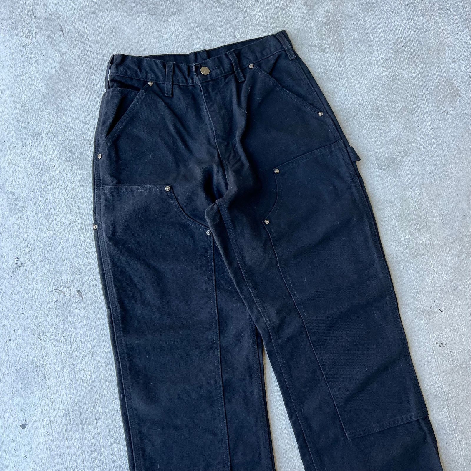 Carhartt × Vintage Carhartt black double knee work wear carpenter pants Size US 27 - 2 Thumbnail