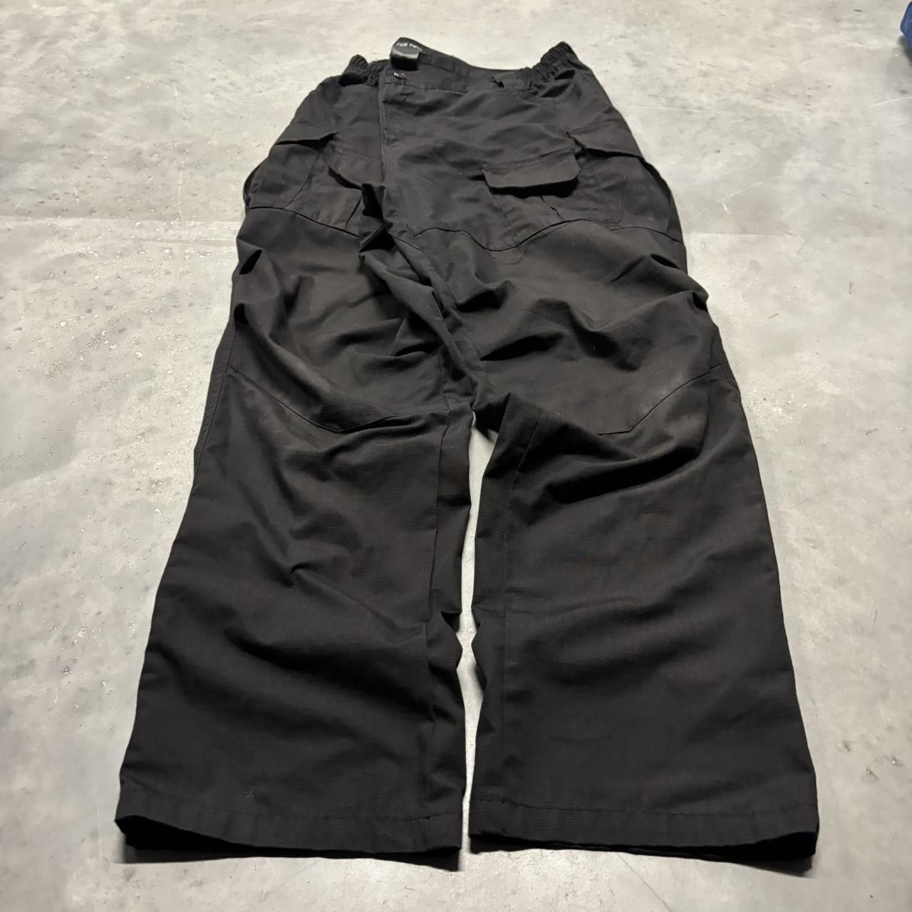 Japanese Brand × Vintage Crazy Vintage Y2K/2000s Black Streetwear Workwear Skater Cargo Pants! Size US 38 / EU 54 - 3 Thumbnail