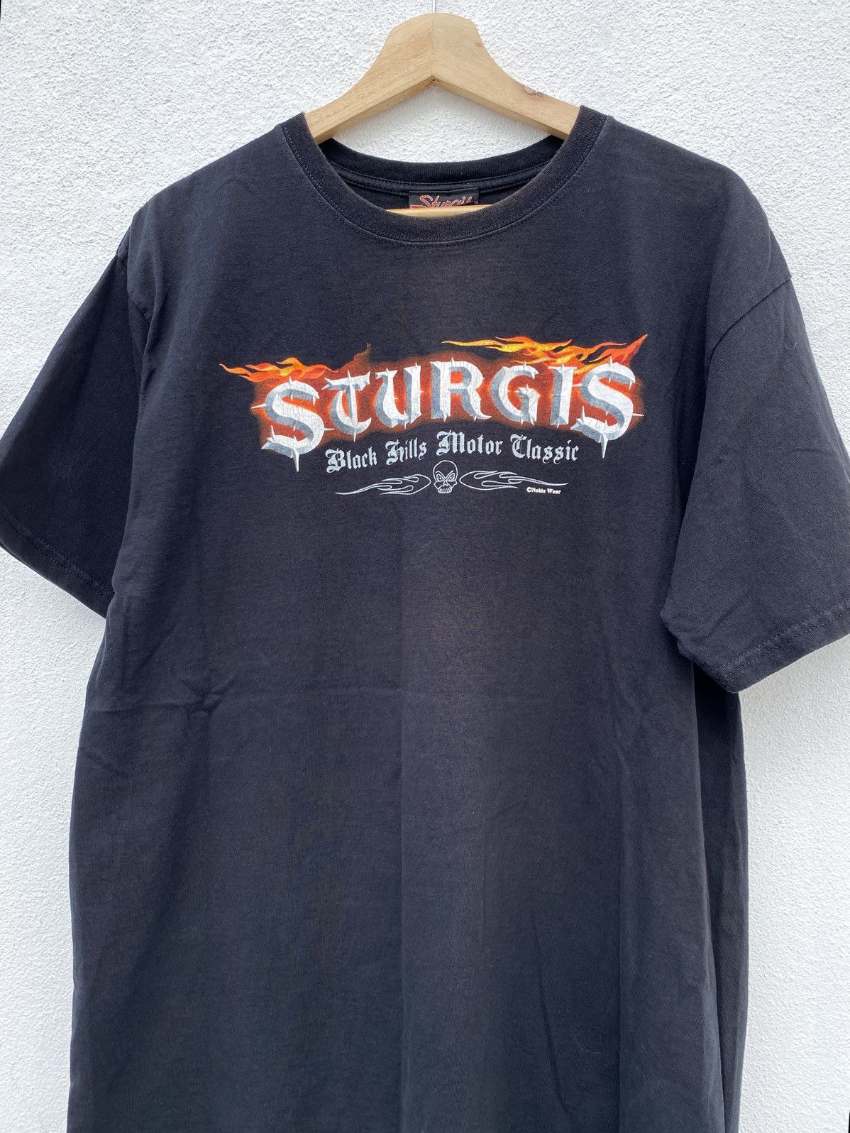 Harley Davidson Vintage Sturgis Ghost Rider Skull Flame Motorcycle Size US L / EU 52-54 / 3 - 12 Thumbnail