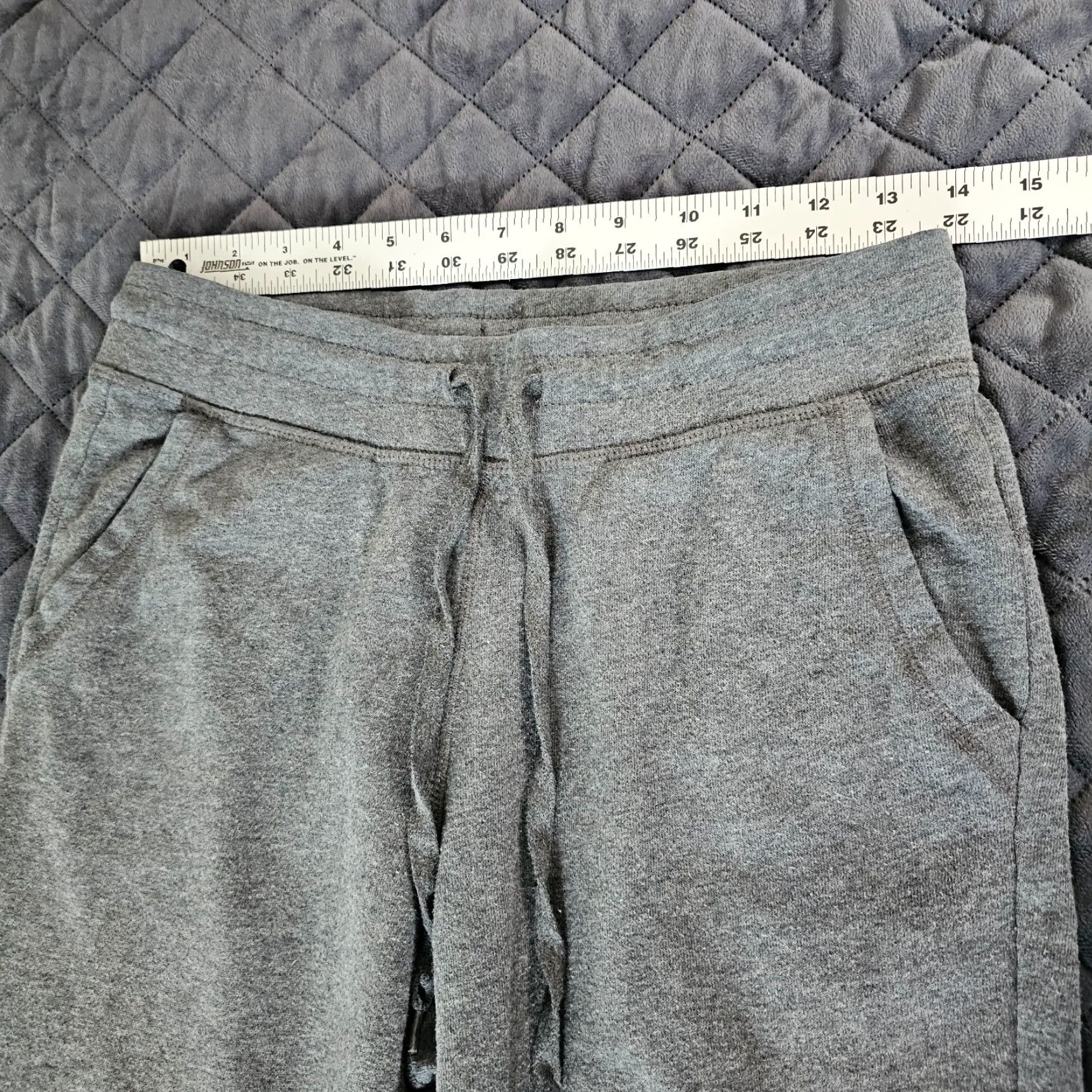 Champion Champion Sweat Pants Women's S Charcoal Elastic Waist Pockets Taper Leg Inseam 26 in Pants Athleisure Gym & Training Elite Life Size 28" / US 6 / IT 42 - 4 Thumbnail
