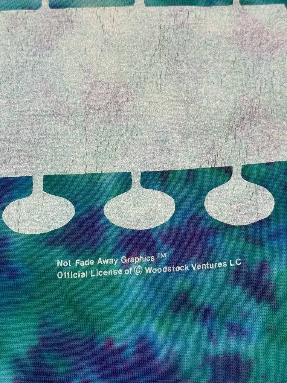 Band Tees NFA Vintage 1994 Woodstock Ventures Concert Tie Dye T-Shirt Size US XL / EU 56 / 4 - 5 Thumbnail
