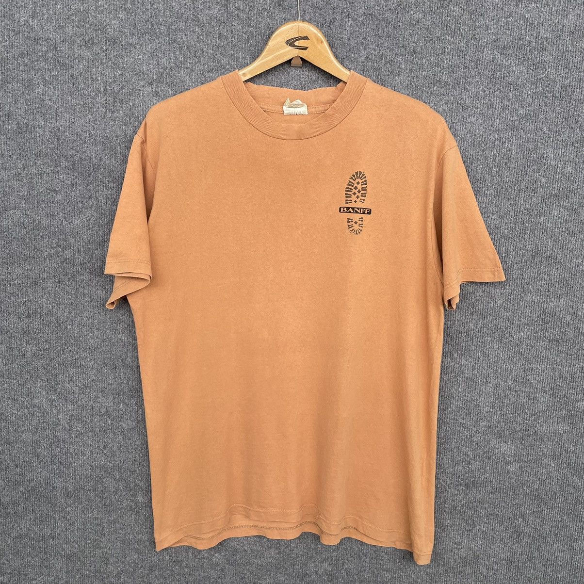 Vintage 1990s Banff Outdoor Adventure Brand Take A Hike T Shirt Size US M / EU 48-50 / 2 - 7 Thumbnail