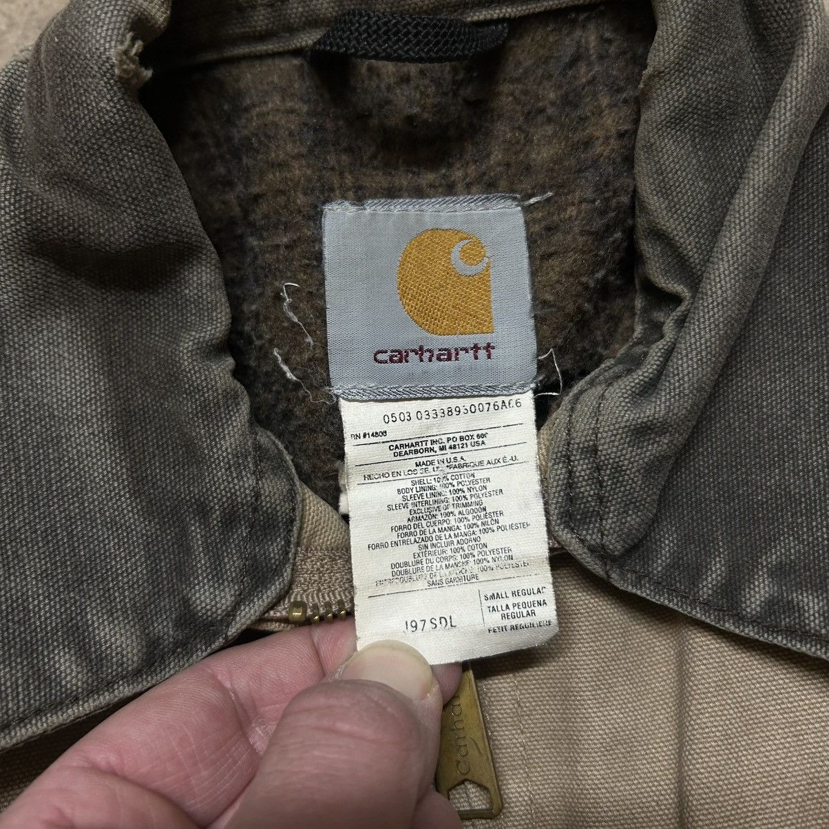 Carhartt × Vintage Faded Tan Vintage Carhartt Detroit Jacket J97 SDL Size US S / EU 44-46 / 1 - 3 Thumbnail