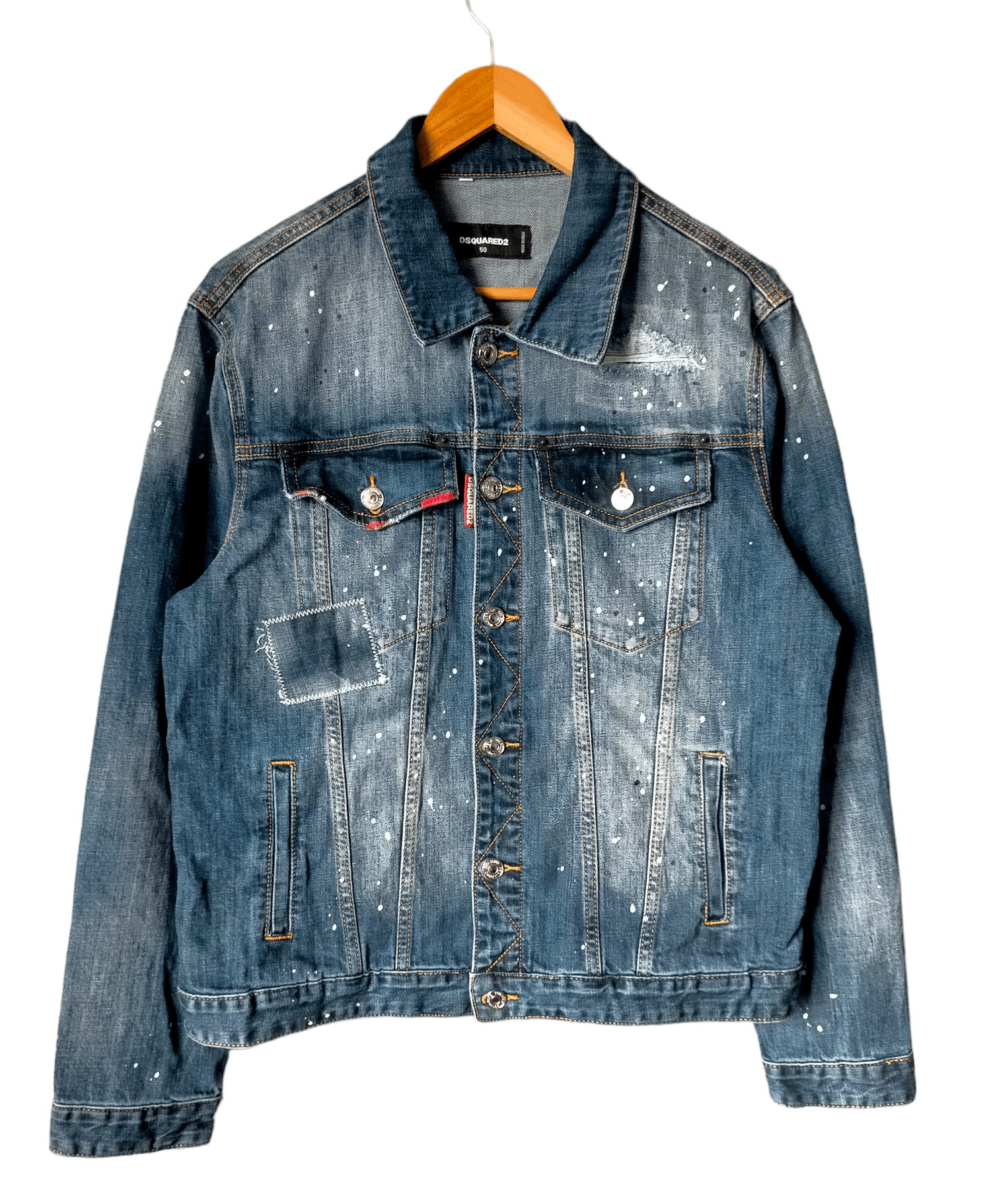 Dsquared2 Dsquared2 Denim Patch work Splater Jaket Jeans Size US M / EU 48-50 / 2 - 1 Thumbnail