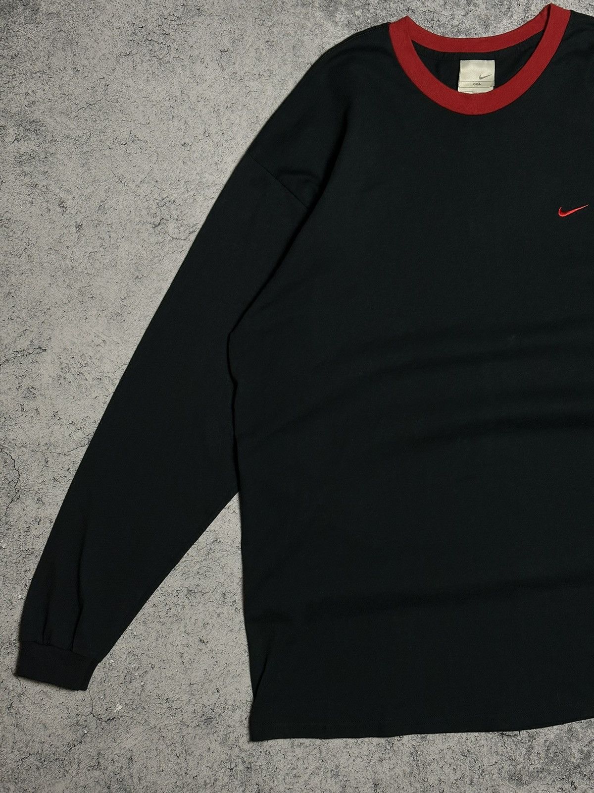 Nike Vintage Nike Swoosh Long Sleeve Shirt Size US XXL / EU 58 / 5 - 2 Thumbnail