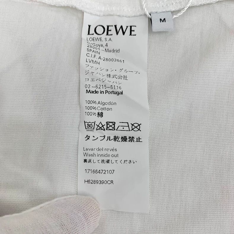 Loewe LOEWE White logo letter kerosene lamp printed cotton round Size M / US 6-8 / IT 42-44 - 6 Thumbnail