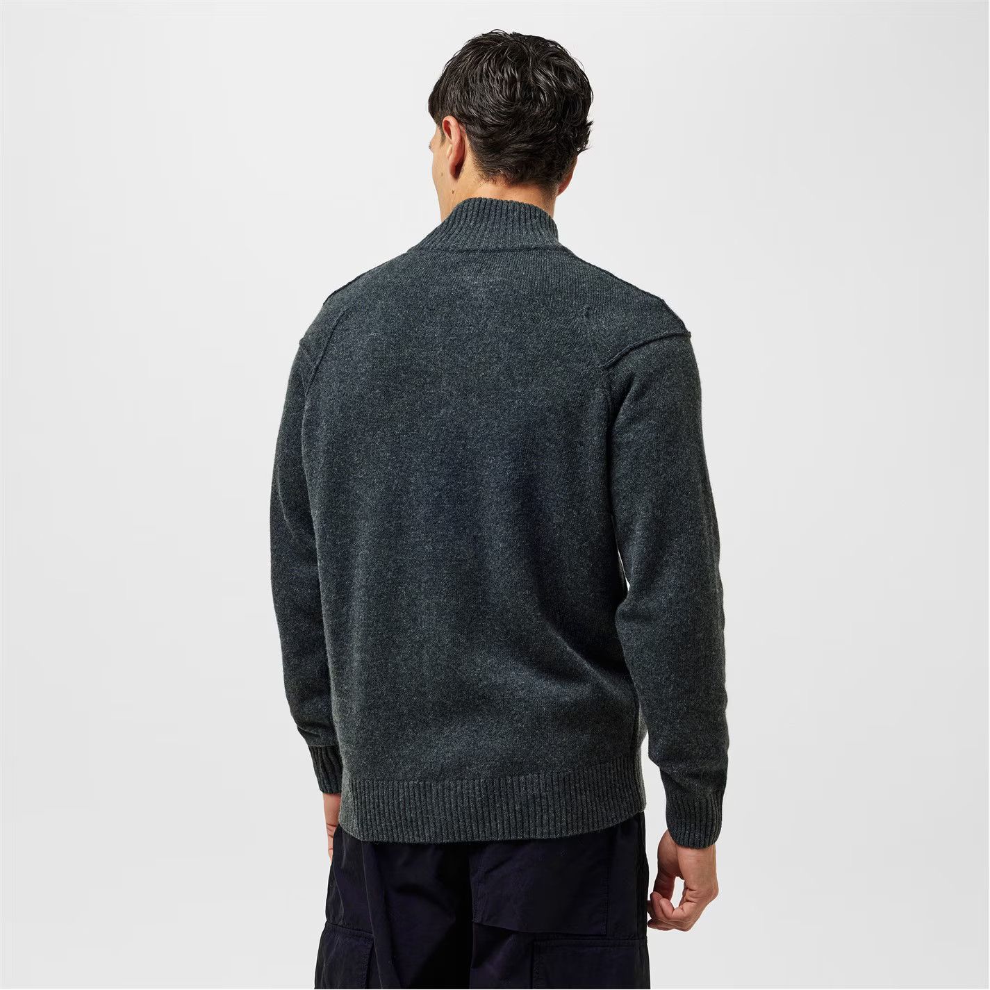 C.P. Company o1g2r1mq0426 Technical Cardigan in Dark Grey Size US XL / EU 56 / 4 - 4 Thumbnail