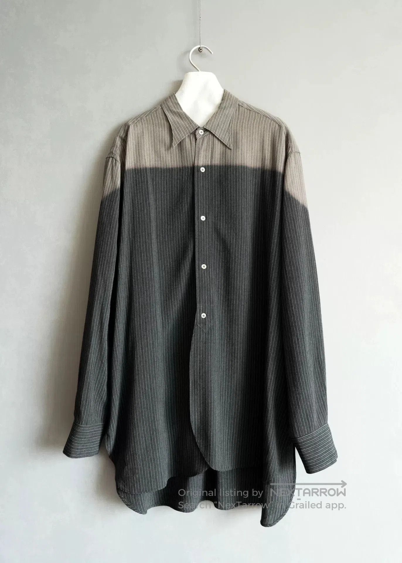 Yohji Yamamoto Yohji Yamamoto 96AW Stripe Faded Shirt. Size US M / EU 48-50 / 2 - 1 Thumbnail