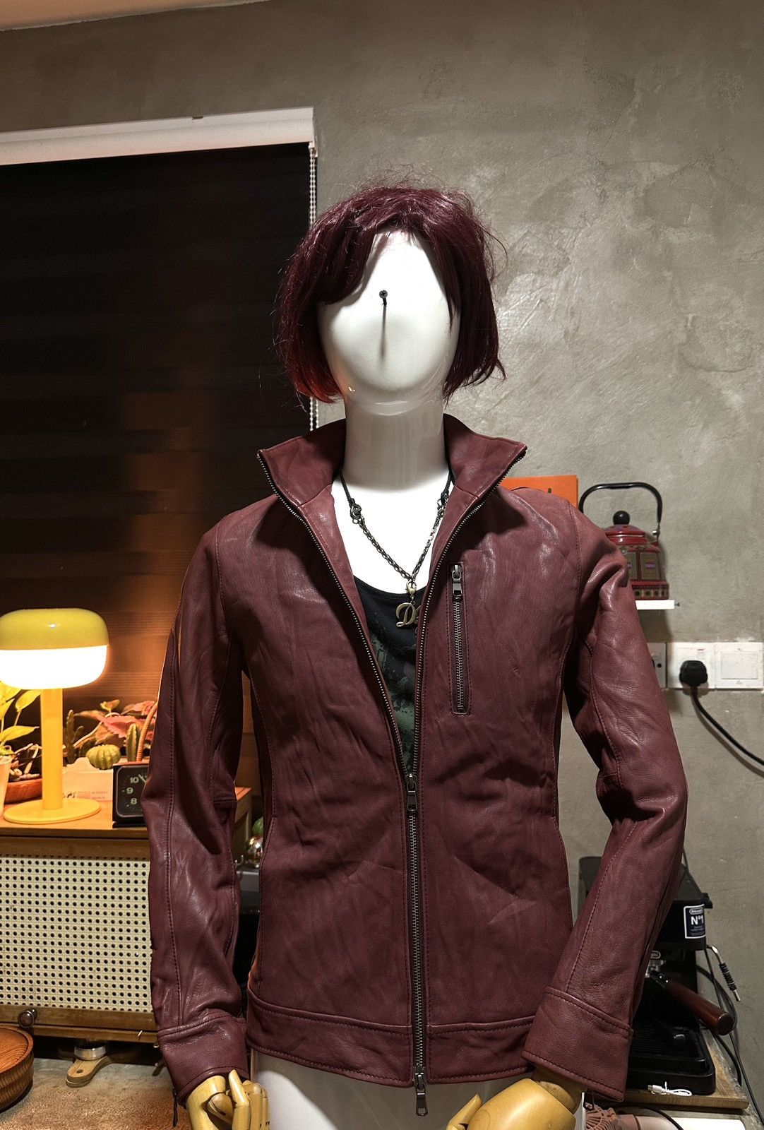 Tete Homme Tete Homme Japan Minimal Biker Leather Jacket (Goat Skin) Size US M / EU 48-50 / 2 - 2 Thumbnail