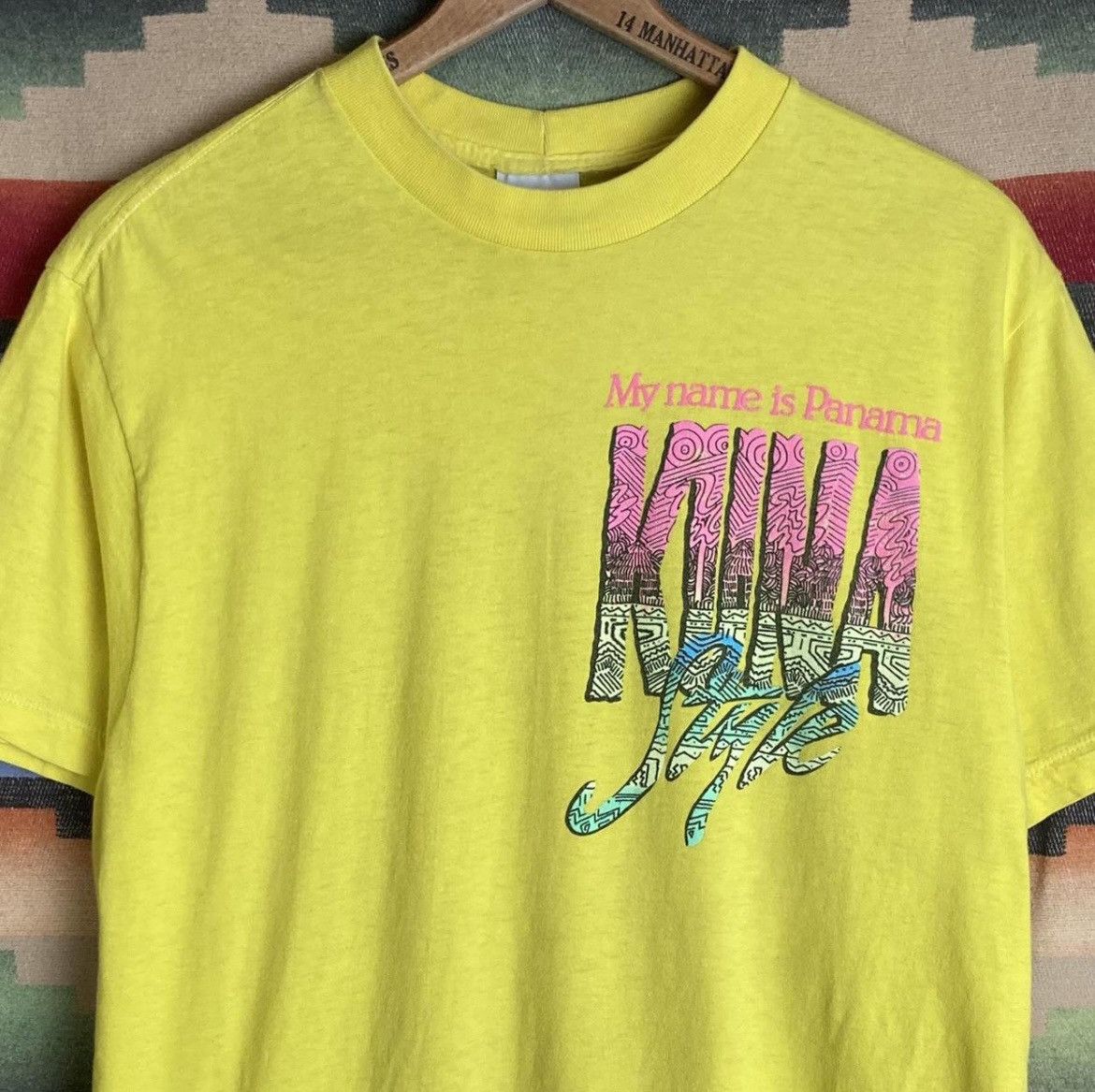 Vintage Vintage 80s My Name is Panama Kuna Style Surf Beach T-Shirt Size US L / EU 52-54 / 3 - 1 Thumbnail