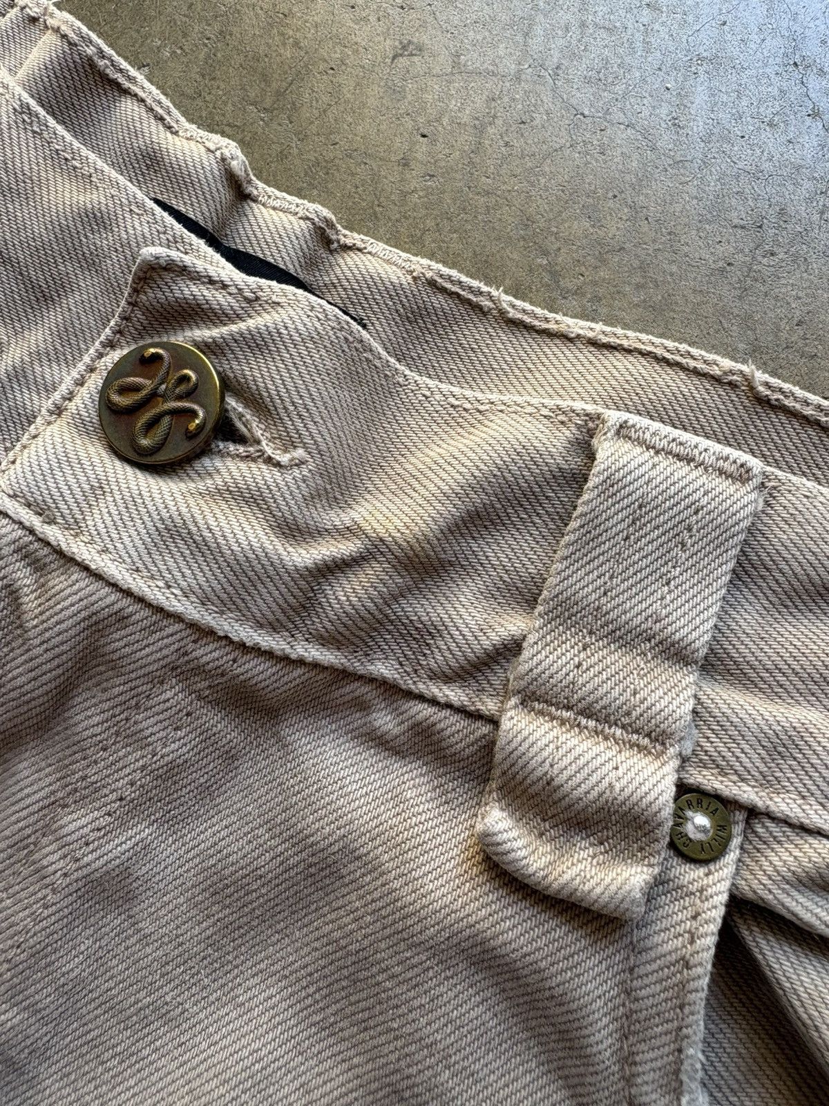 Willy Chavarria Willy Chavarria Wide Leg Carpenter Pants in Travertine - 34 Size US 34 / EU 50 - 5 Thumbnail