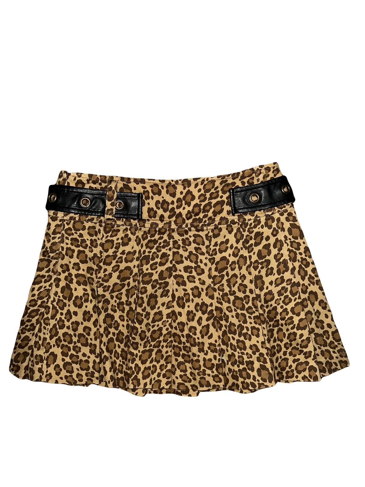 Japanese Brand Leopard pleated mini skirt 🧛🏻‍♀️🖤 Size 27" / US 4 / IT 40 - 2 Thumbnail