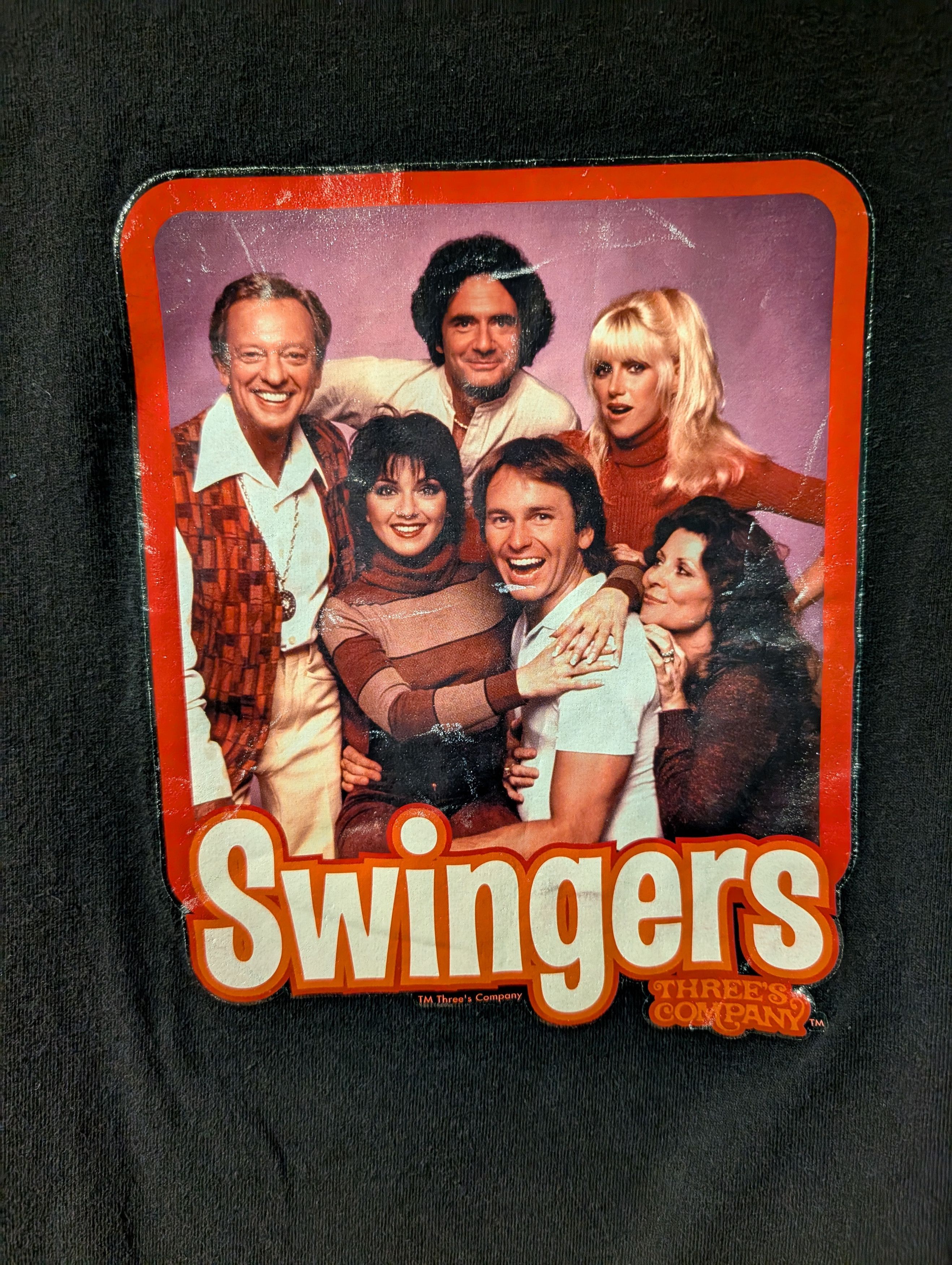Alstyle Vintage 90s Three's Company Swingers TV Show Promo T-Shirt Size US M / EU 48-50 / 2 - 2 Thumbnail