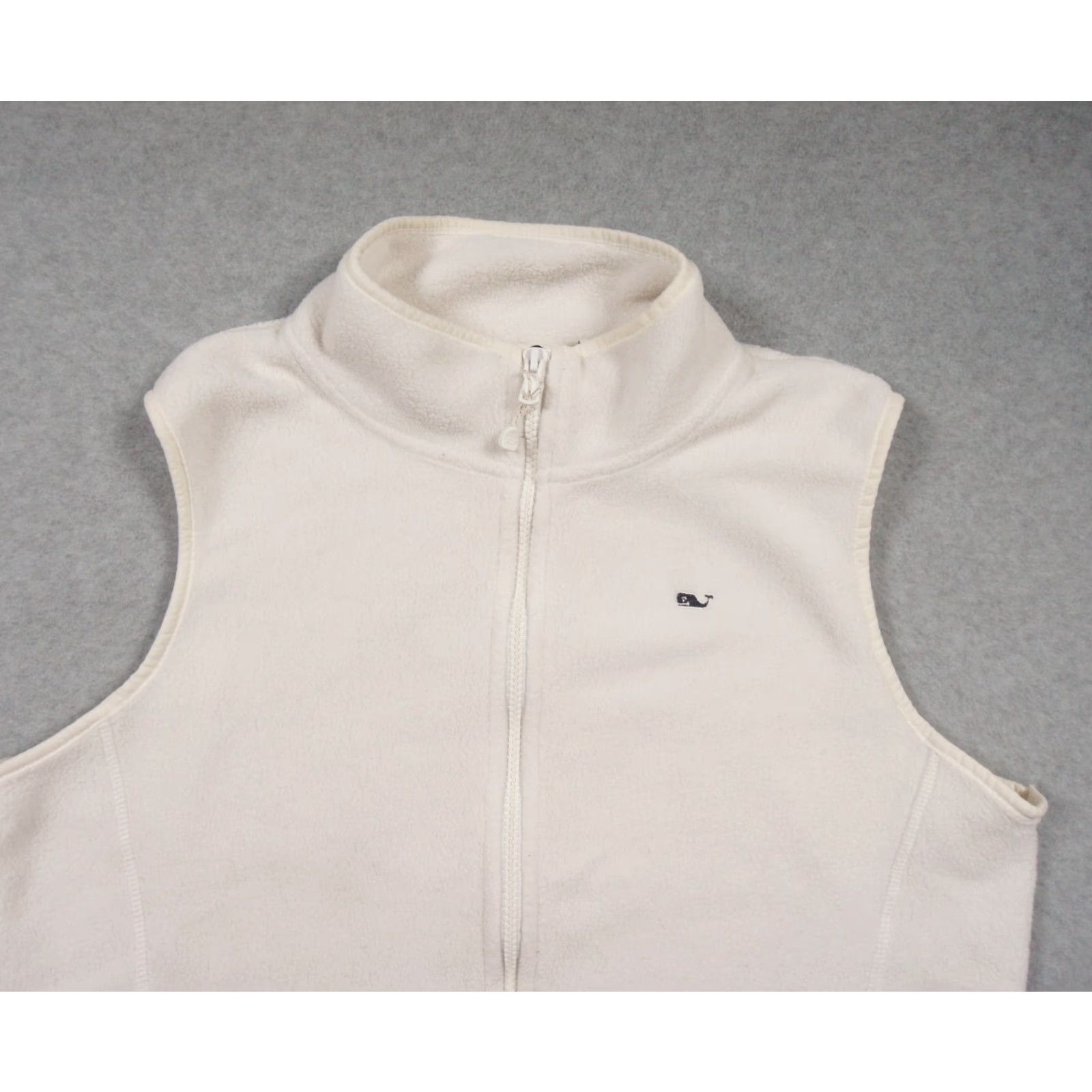 Vineyard Vines Vineyard Vines Jacket Womens Medium White Vest Fleece Full Zip Outdoors Ladies Size M / US 6-8 / IT 42-44 - 2 Thumbnail