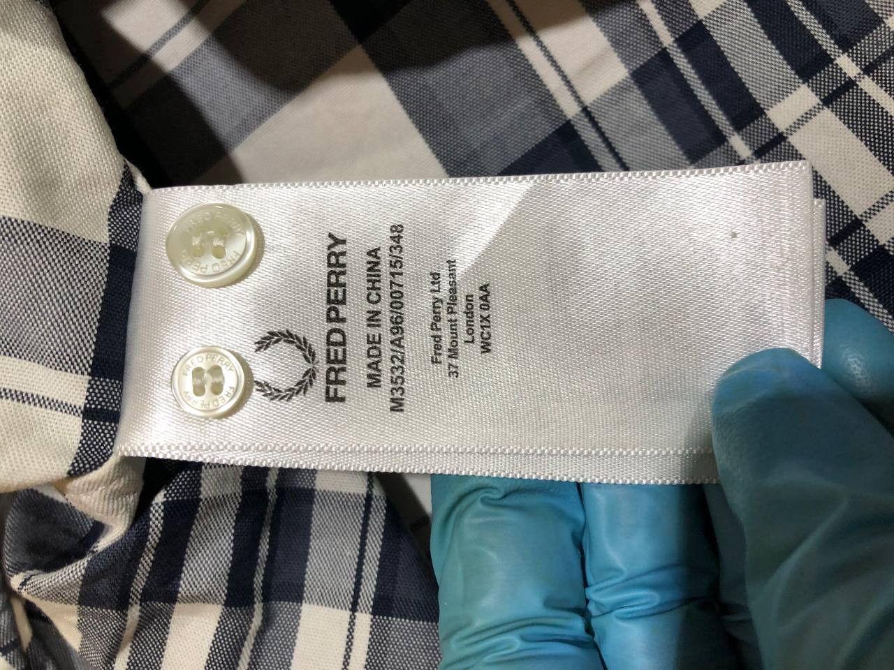 Fred Perry Fred Perry men's SHORT sleeve checked button up shirt Size US S / EU 44-46 / 1 - 3 Thumbnail