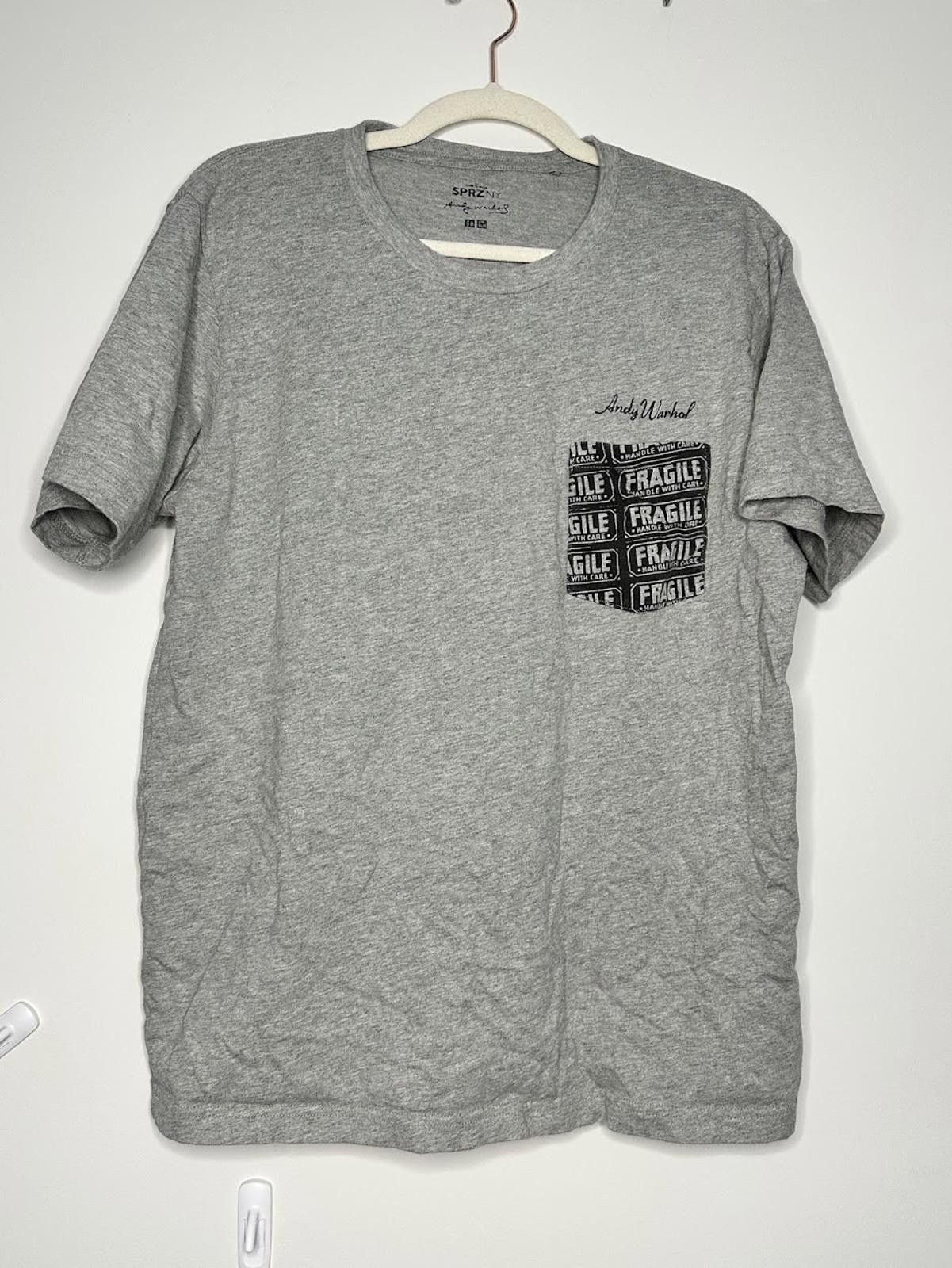 Uniqlo Uniqlo SPRZ NY x Andy Warhol "Fragile" T-Shirt - Sz. L Size US L / EU 52-54 / 3 - 1 Thumbnail