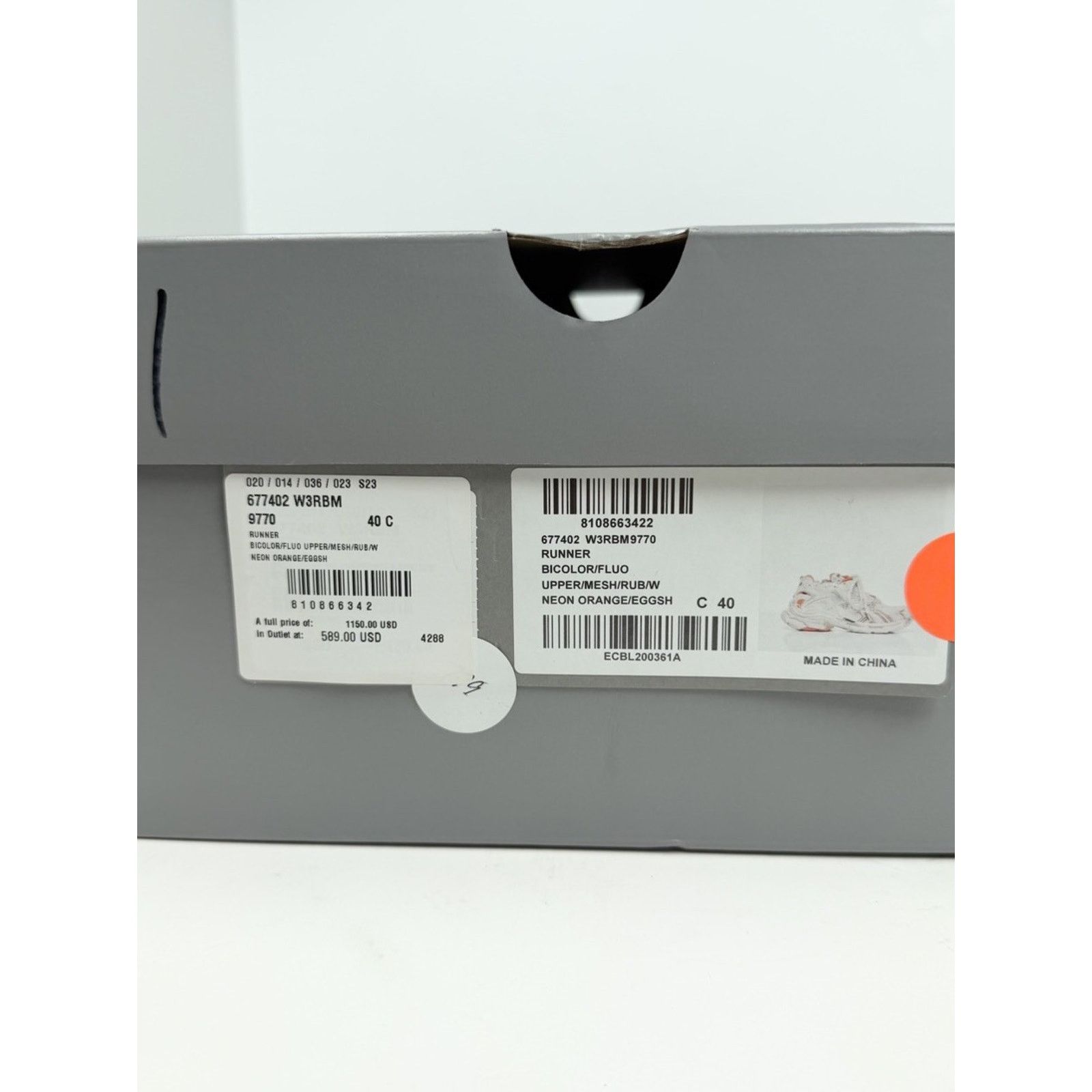 Balenciaga Size 40EU/7US - Balenciaga Runner White/Runner NEW Size US 7 / EU 40 - 10 Thumbnail
