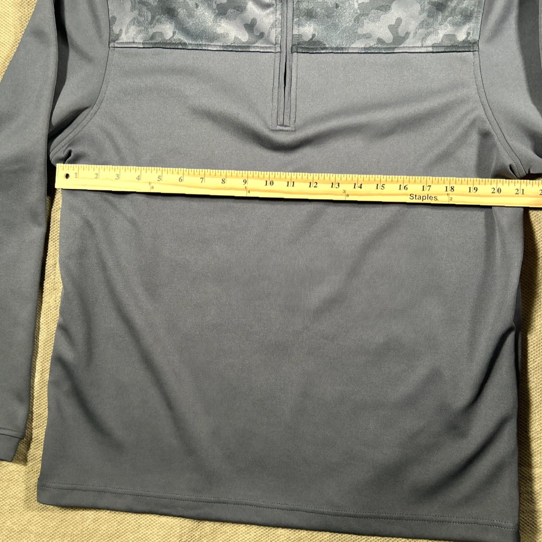 Vintage Pebble Beach Dry Luxe Performance Sweatshirt Mens L Blue Camo 1/4 Zip Pullover Size US L / EU 52-54 / 3 - 8 Thumbnail