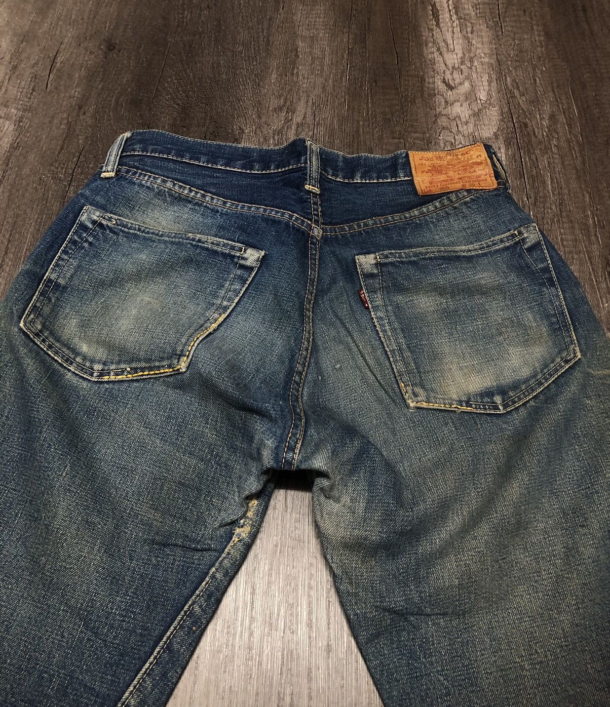 The Real McCoy's × Vintage Joe McCoy Selvedge Distressed denim Jeans Size US 29 - 9 Thumbnail