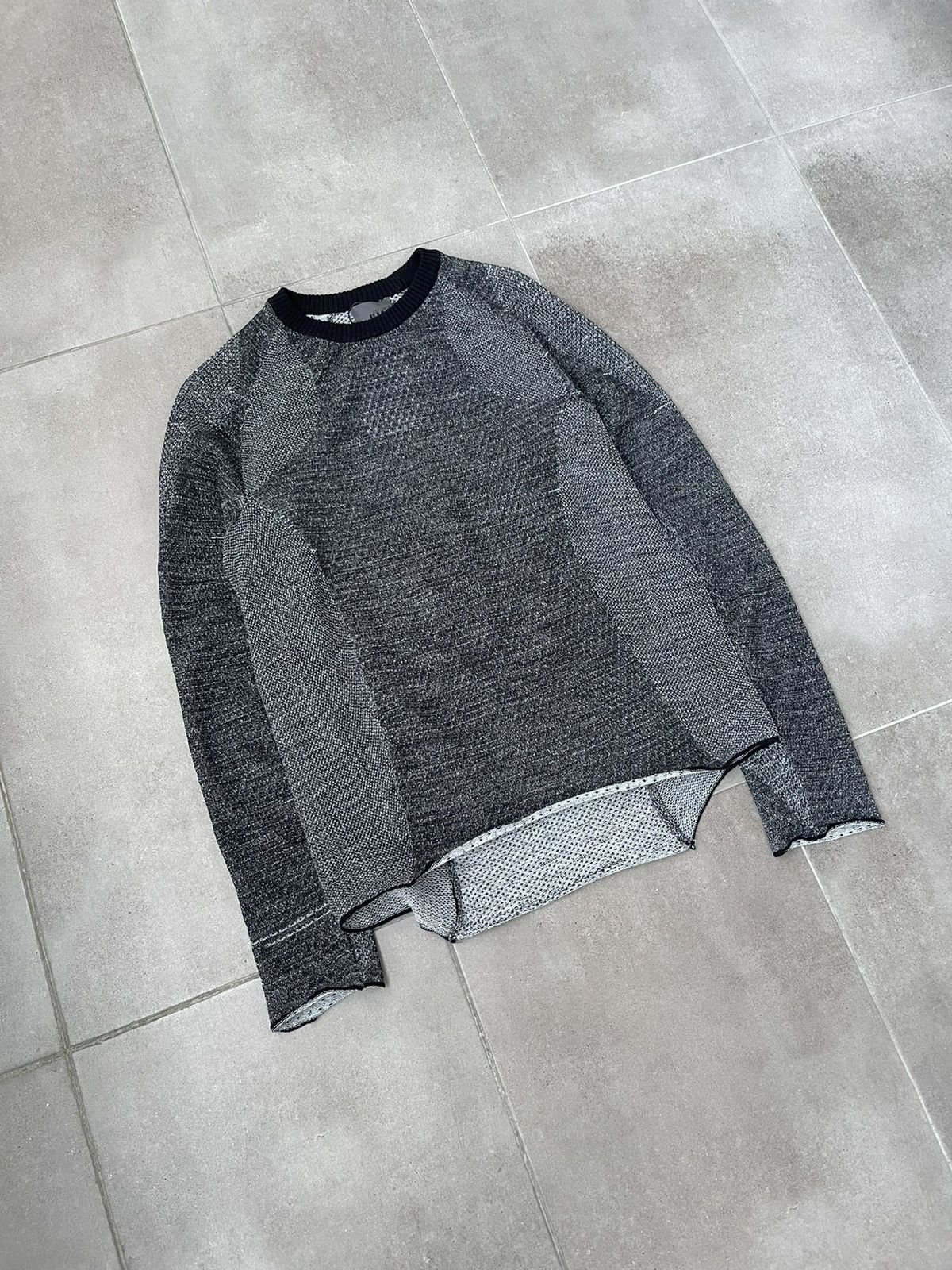 Saul Nash !DS! SS23 Saul Nash High Neck Compression Grey Wool Jumper Size US L / EU 52-54 / 3 - 11 Thumbnail