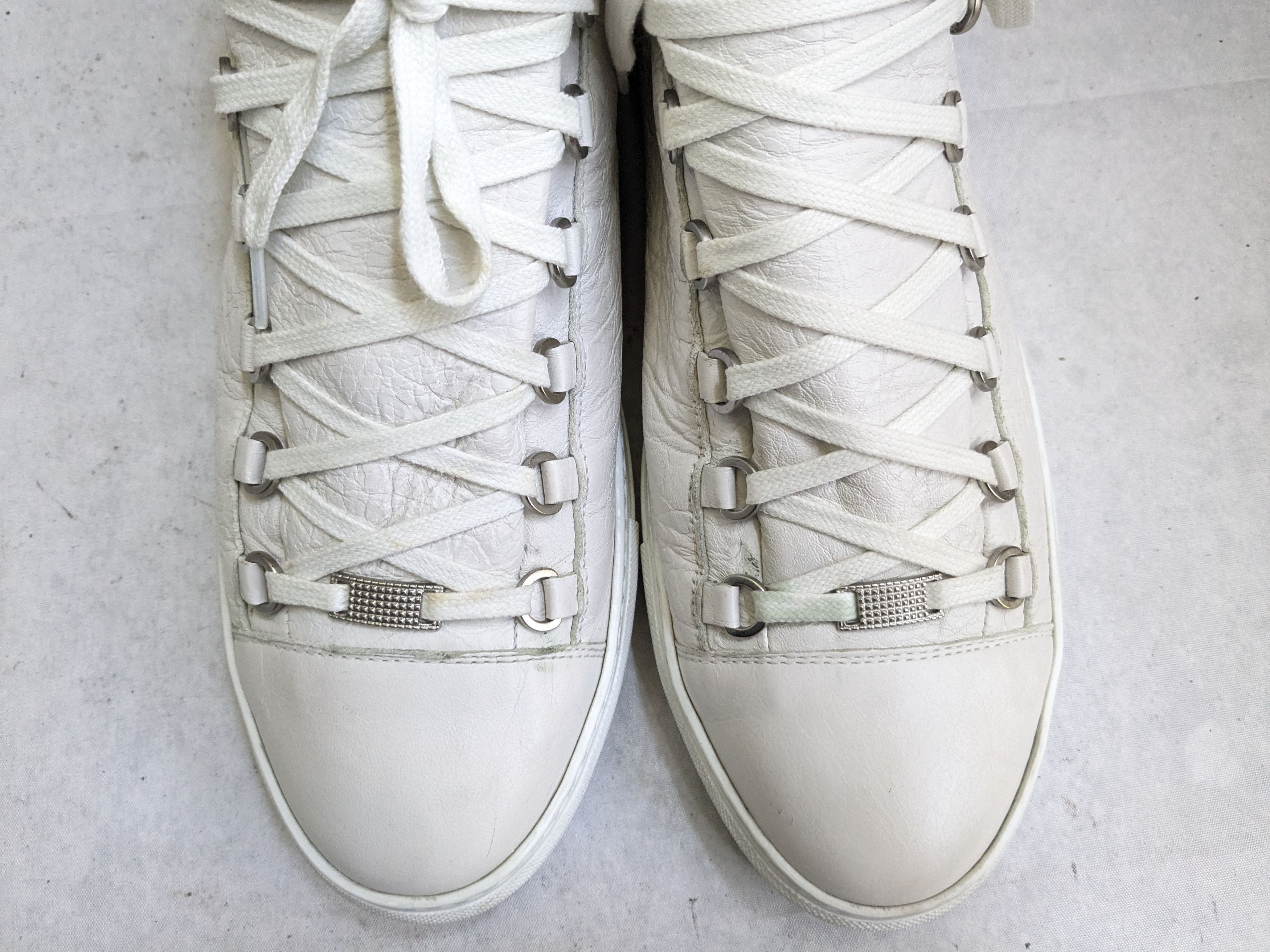 Balenciaga Balenciaga Arena Sneakers White High Tops Leather Size US 13 / EU 46 - 6 Thumbnail