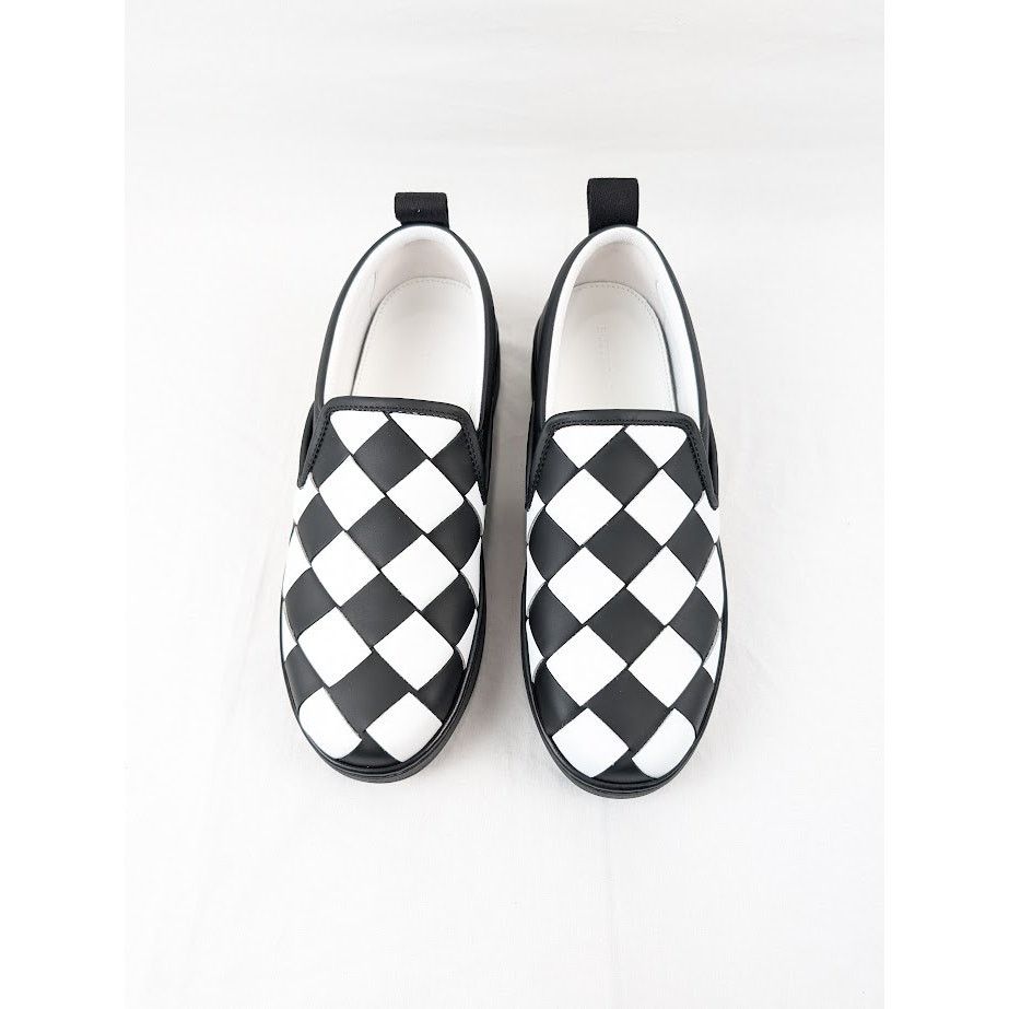 Bottega Veneta o1rshd1 Bolt Calf Intrecciato Sneakers in Nero / Optic White Size US 7.5 / EU 40-41 - 15 Thumbnail