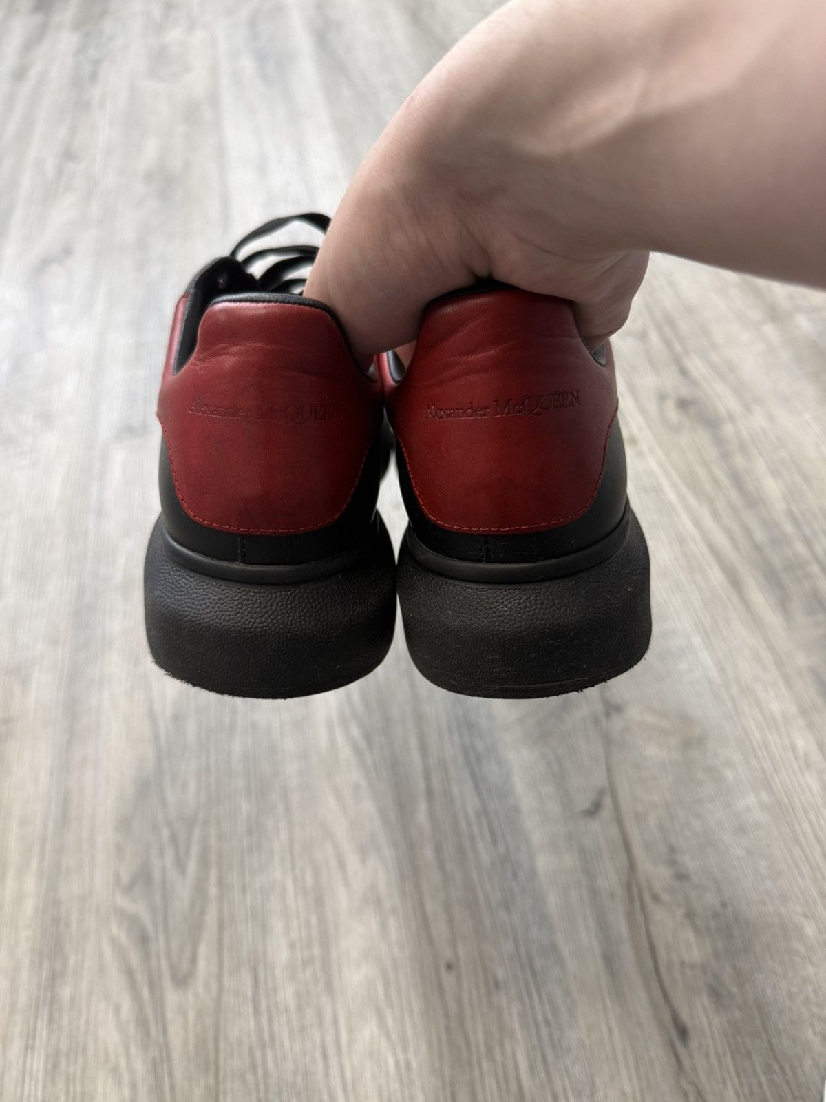 Alexander McQueen Alexander Mcqueen Oversized Sneakers - Black / Red Size US 9 / EU 42 - 5 Thumbnail