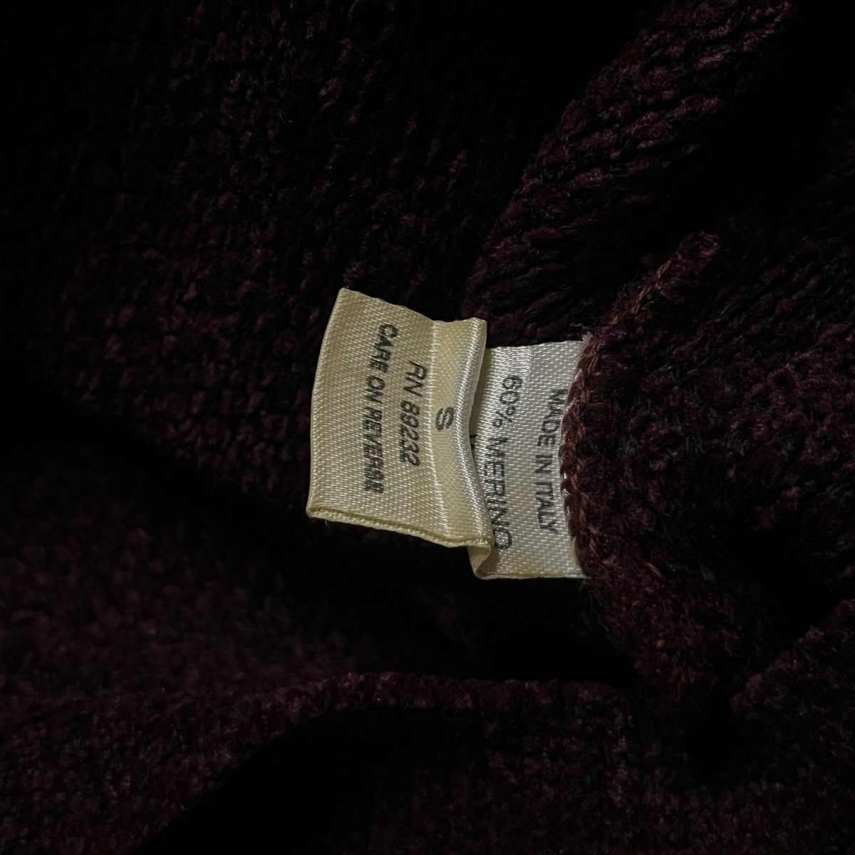 Givenchy Vintage Givenchy Monsieur Burgundy Knitted Sweater Size US S / EU 44-46 / 1 - 4 Thumbnail