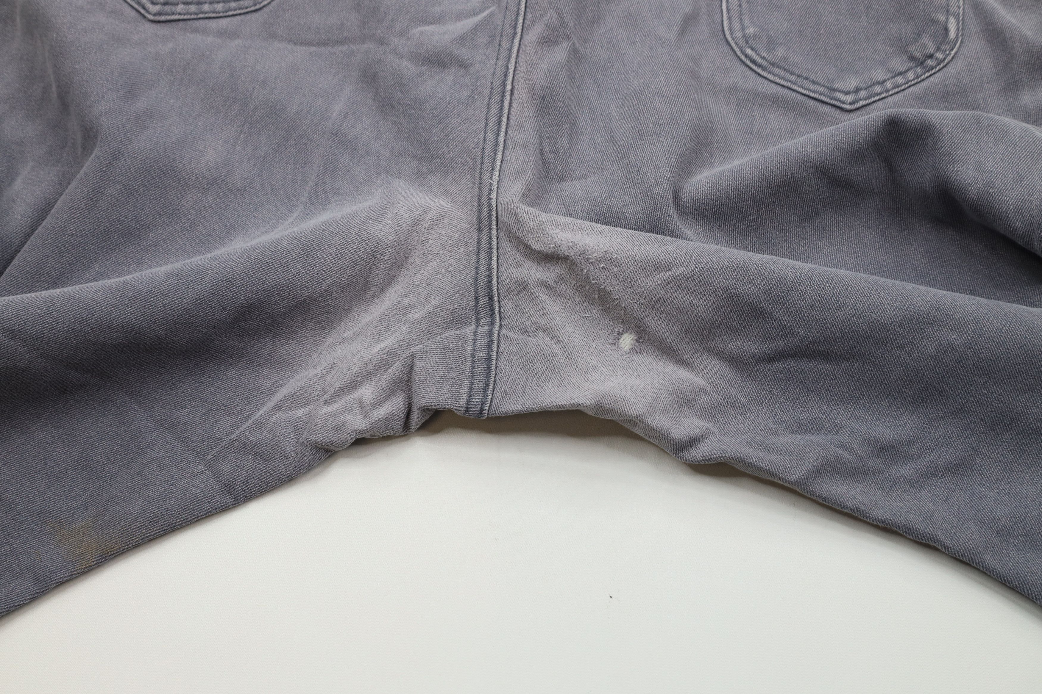 Vintage Vintage 90s Lee Wide Leg Flared Denim Jeans Gray USA Size US 44 / EU 60 - 9 Thumbnail