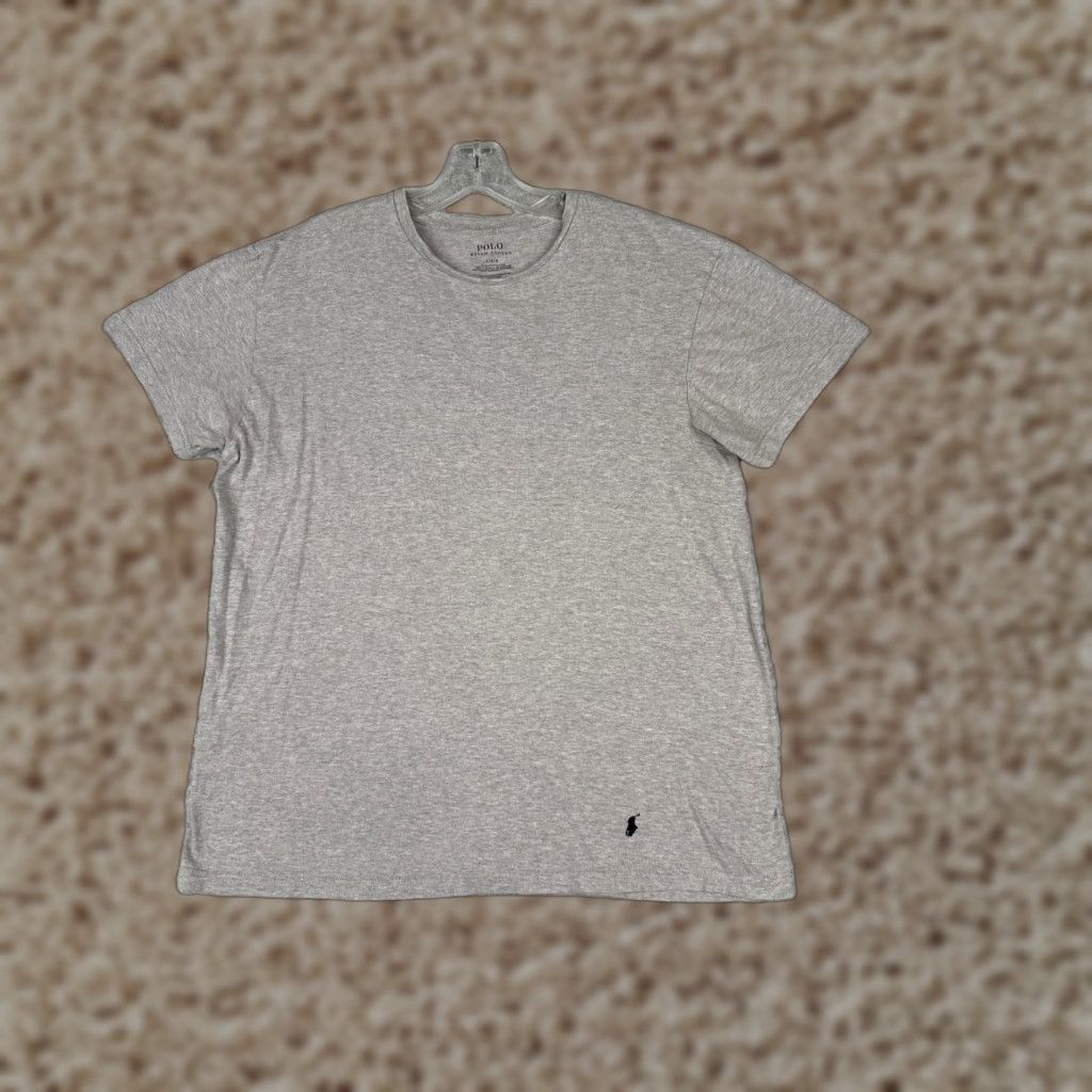 Ralph Lauren Polo Ralph Lauren Shirt Adult Large Gray Short Sleeve Crew Neck Cotton Mens Size US L / EU 52-54 / 3 - 1 Thumbnail