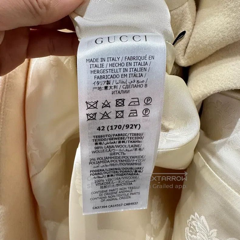 Gucci Gucci Wool double-breasted coat Size M / US 6-8 / IT 42-44 - 4 Thumbnail
