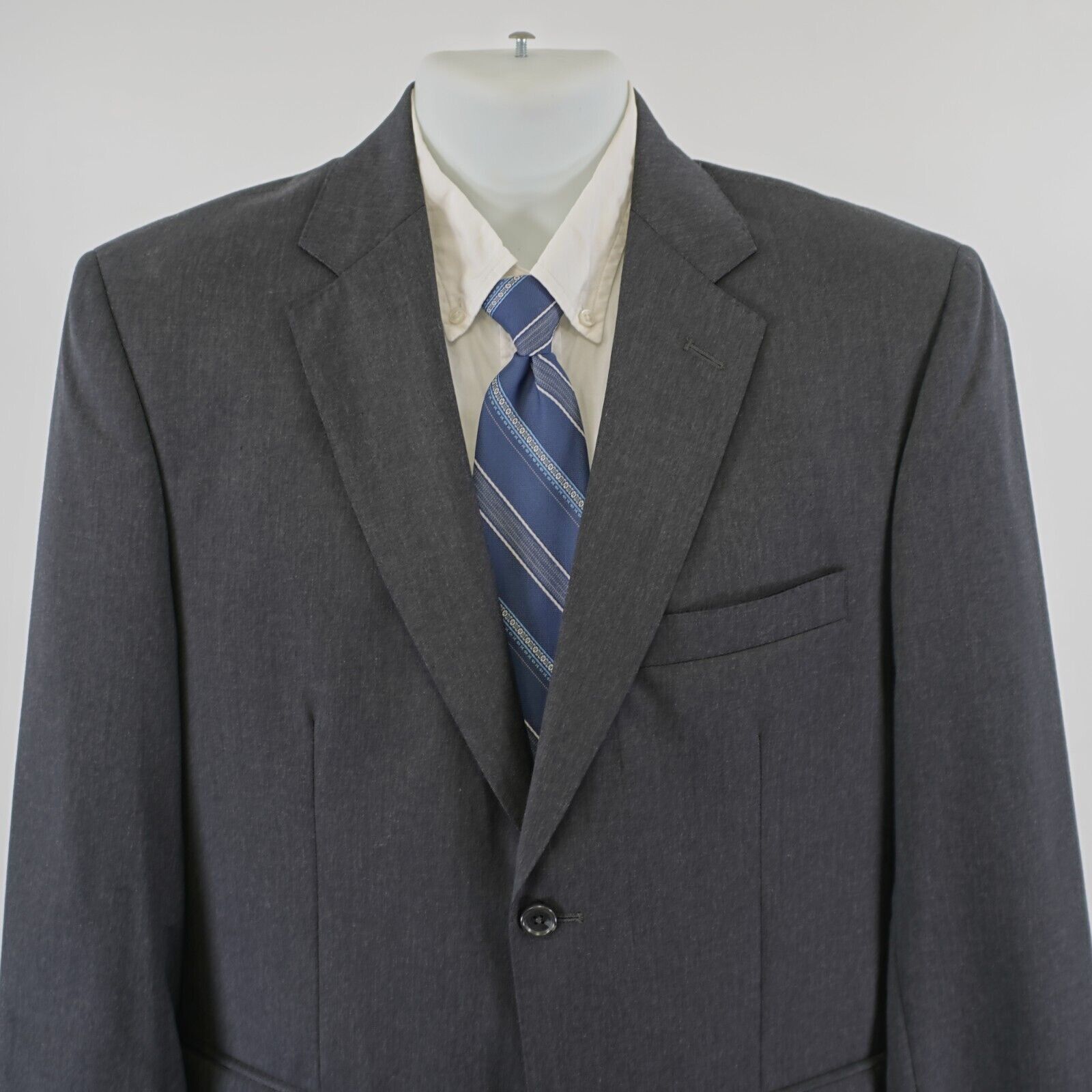 Joseph & Feiss Joseph & Feiss Gold Wool Gray 2 Button Suit Jacket 40R Tagge Size 40R - 1 Thumbnail
