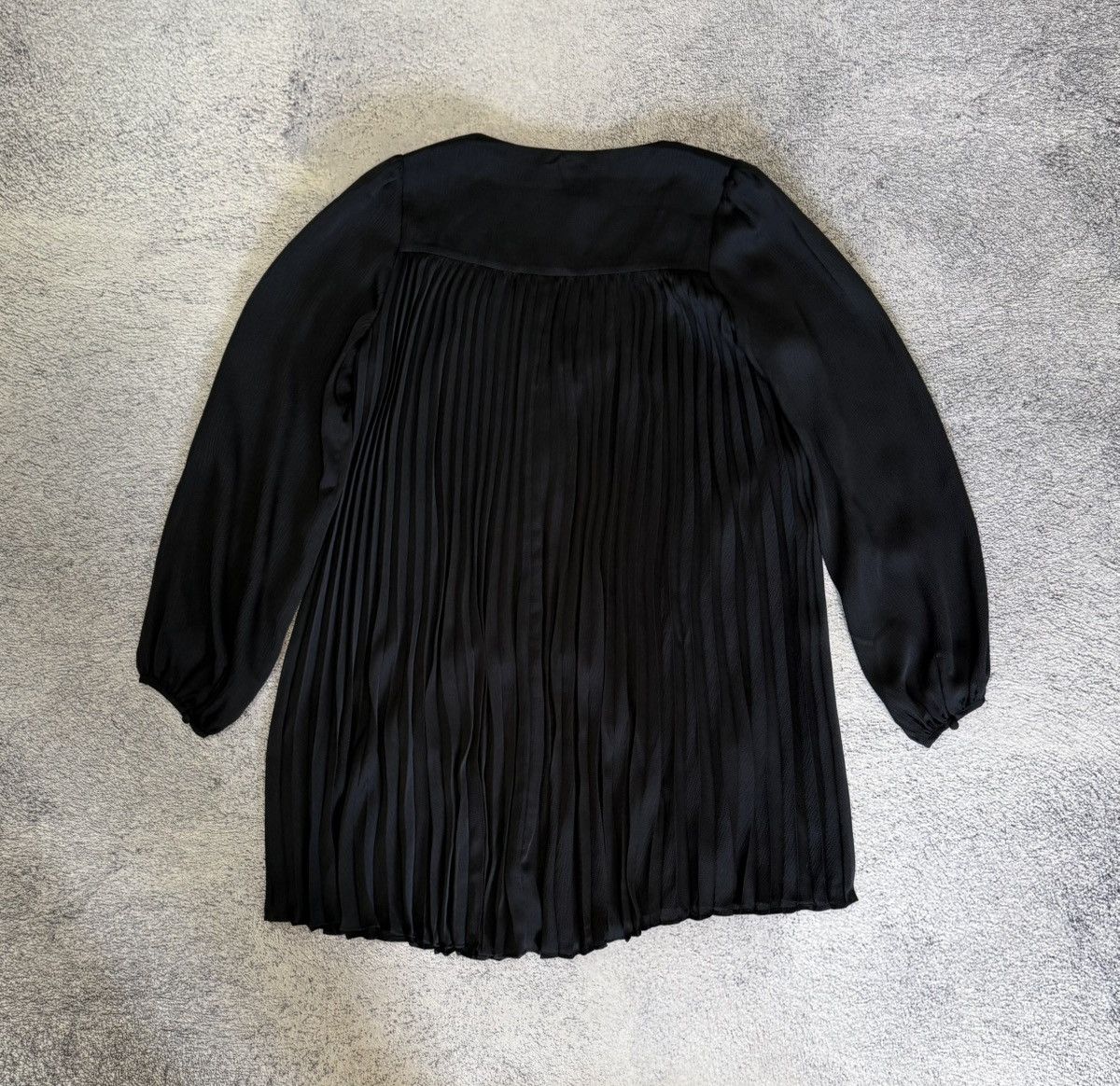 Sezane Sezane Selita Dress Black Pleated Mini Balloon Sleeve FR38 M Size S / US 4 / IT 40 - 4 Thumbnail