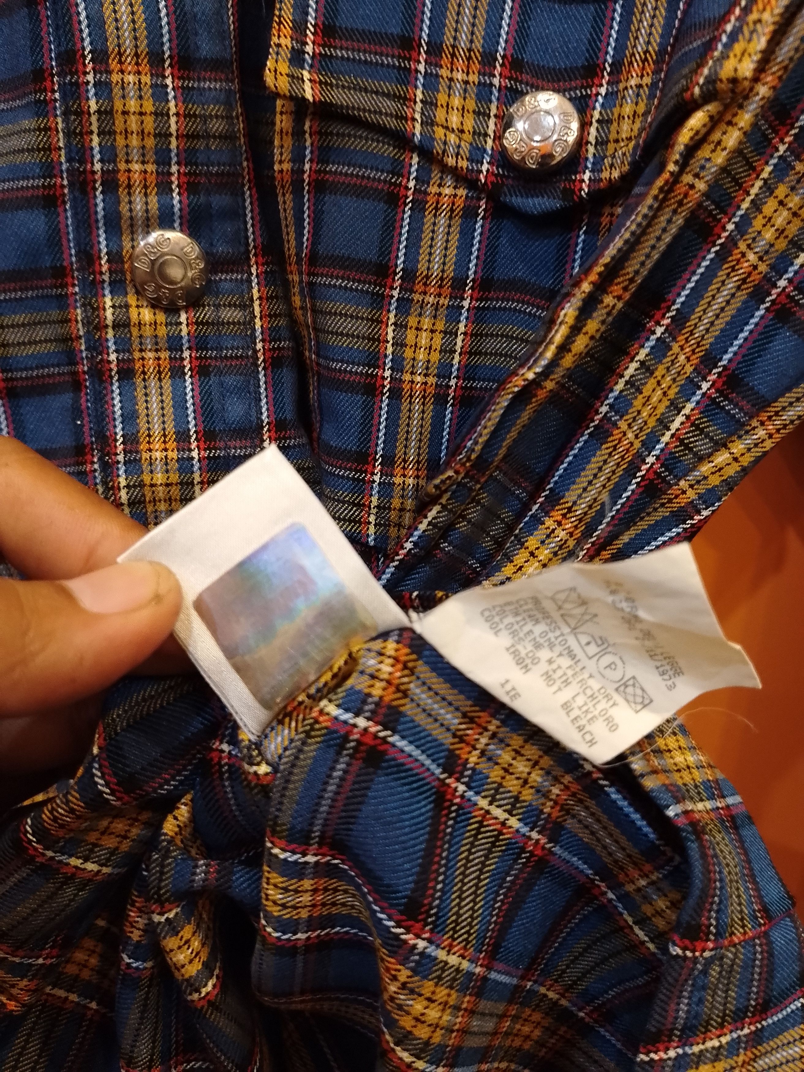 Dolce & Gabbana Vintage Dolce & Gabbana Plaid Shirt Size US M / EU 48-50 / 2 - 2 Thumbnail