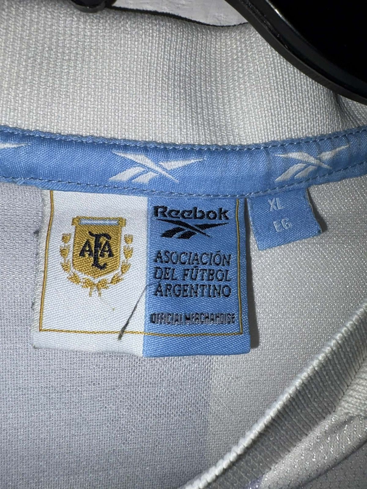Reebok Argentina 1999 Home Riquelme #22 Reebok XL Original Vintage Size US XL / EU 56 / 4 - 2 Thumbnail