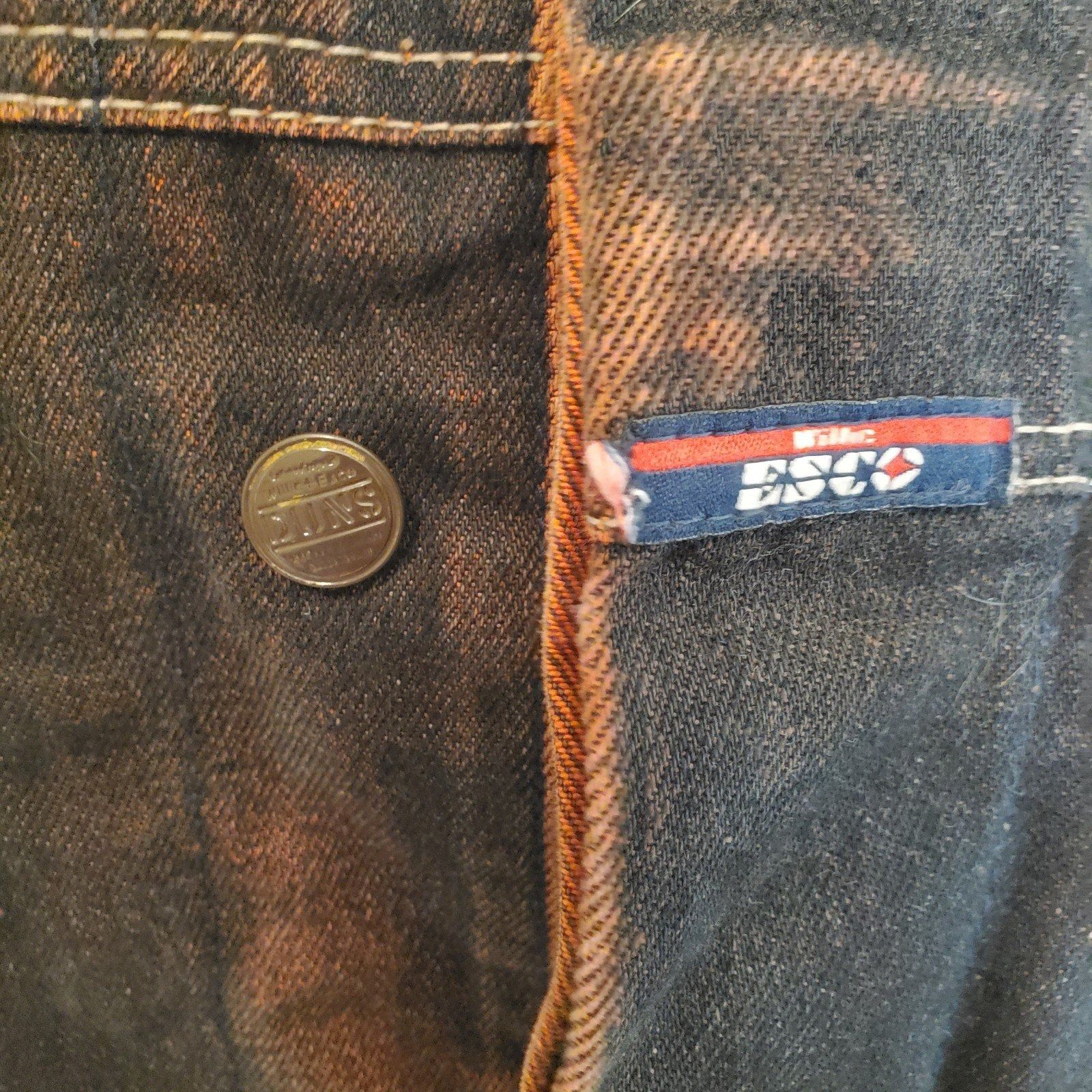 Other Willie+Esco DUNS Mens Vintage Denim Jacket Steetwear Black R Size US XXL / EU 58 / 5 - 3 Thumbnail