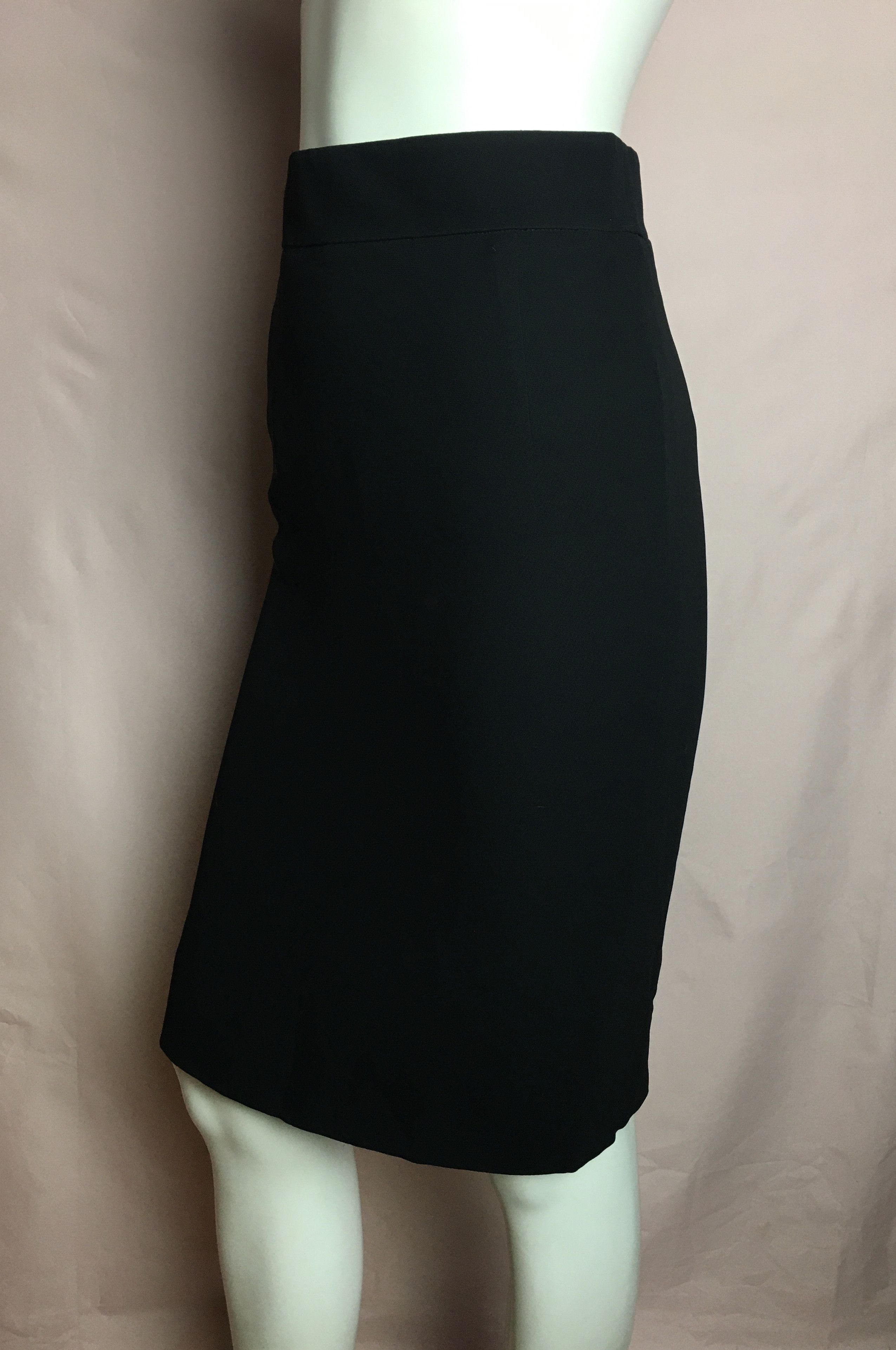 Hermes HERMES Paris Classic Pencil Black Skirt EU 36 Size 26" / US 2 / IT 38 - 3 Thumbnail