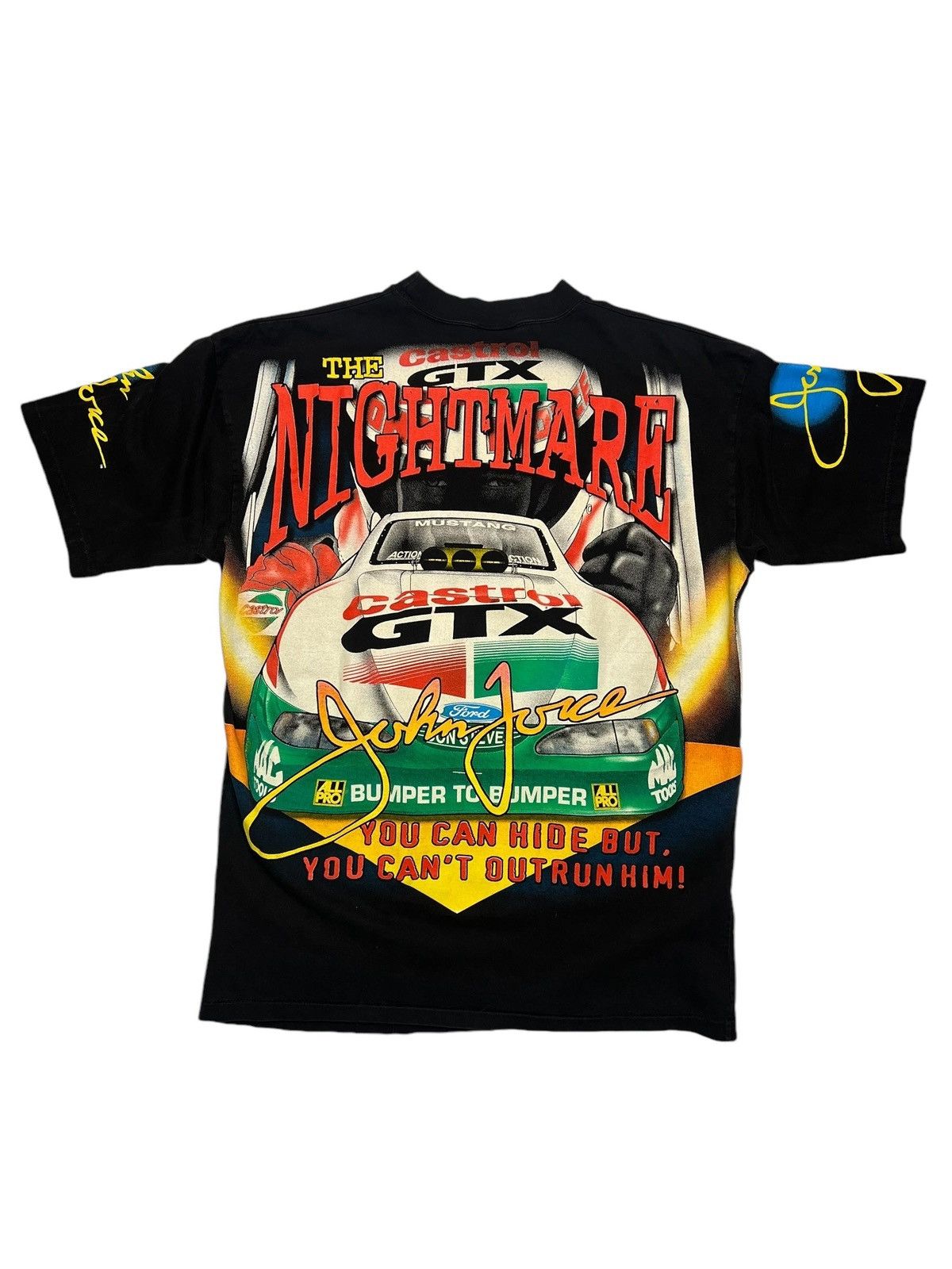 NASCAR × Vintage 1997 John Force The Nightmare Drag Racing Shirt Size US L / EU 52-54 / 3 - 2 Thumbnail