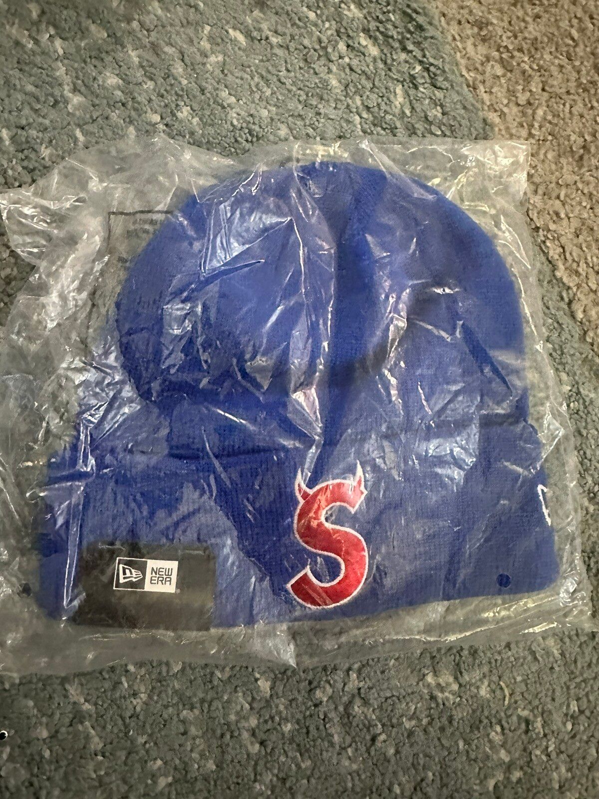 Pre-owned Supreme S Logo Beanie In Yellow