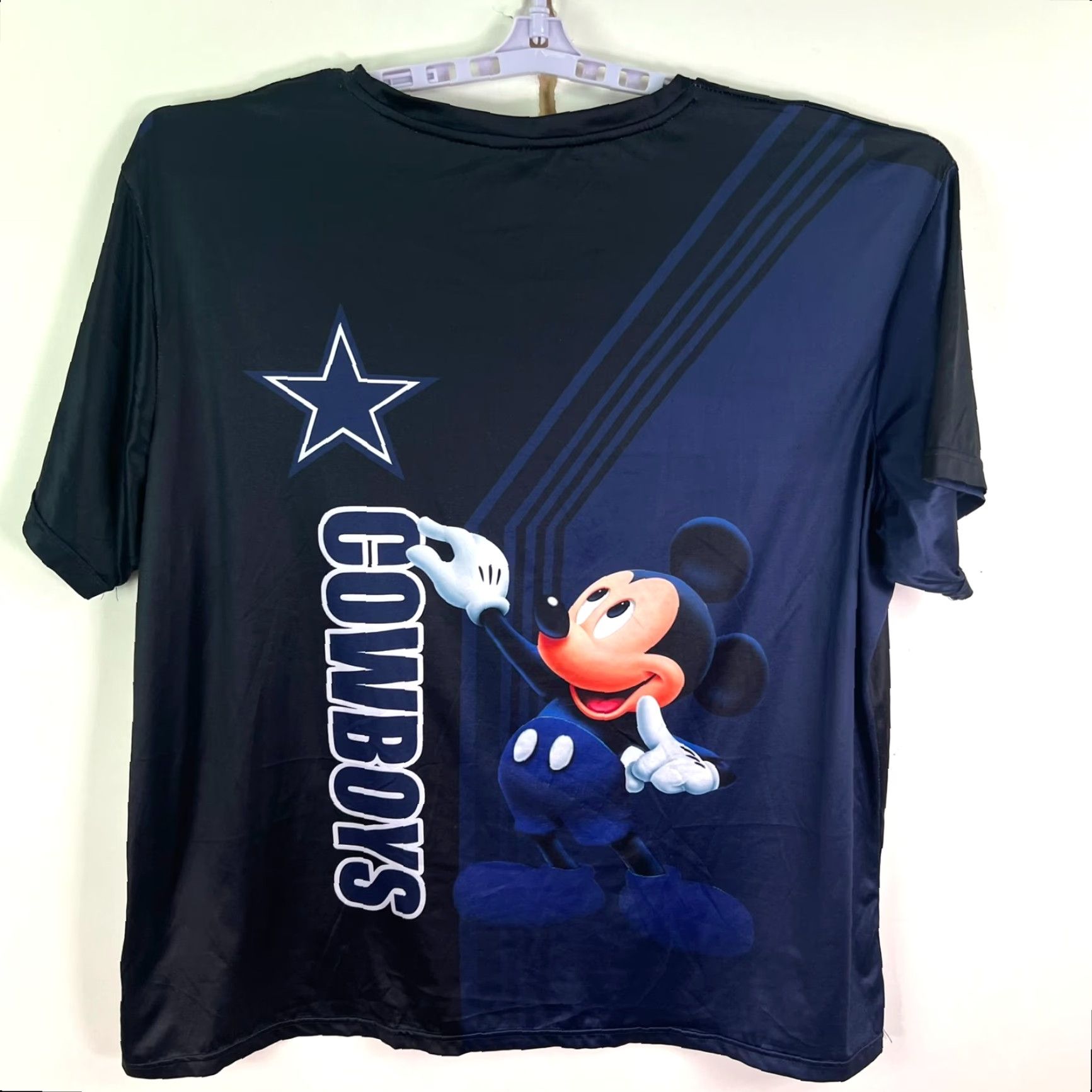 NFL NFL Dallas Cowboys T-Shirt Mickey Mouse Disney 3D All Over Print - 4XL Blue, Adult Men, Graphic Tee, Cowboy Theme Size US XXL / EU 58 / 5 - 5 Thumbnail