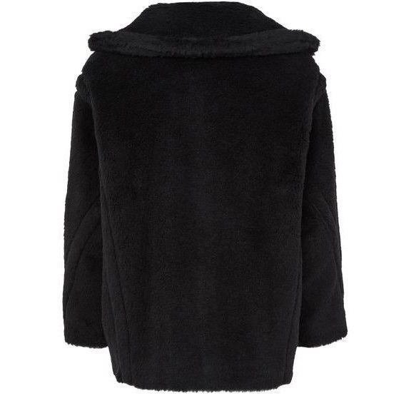 Max Mara MAX MARA Olga Aviator Fuzzy Black Wool Jacket New & Authenti Size L / US 10 / IT 46 - 2 Thumbnail