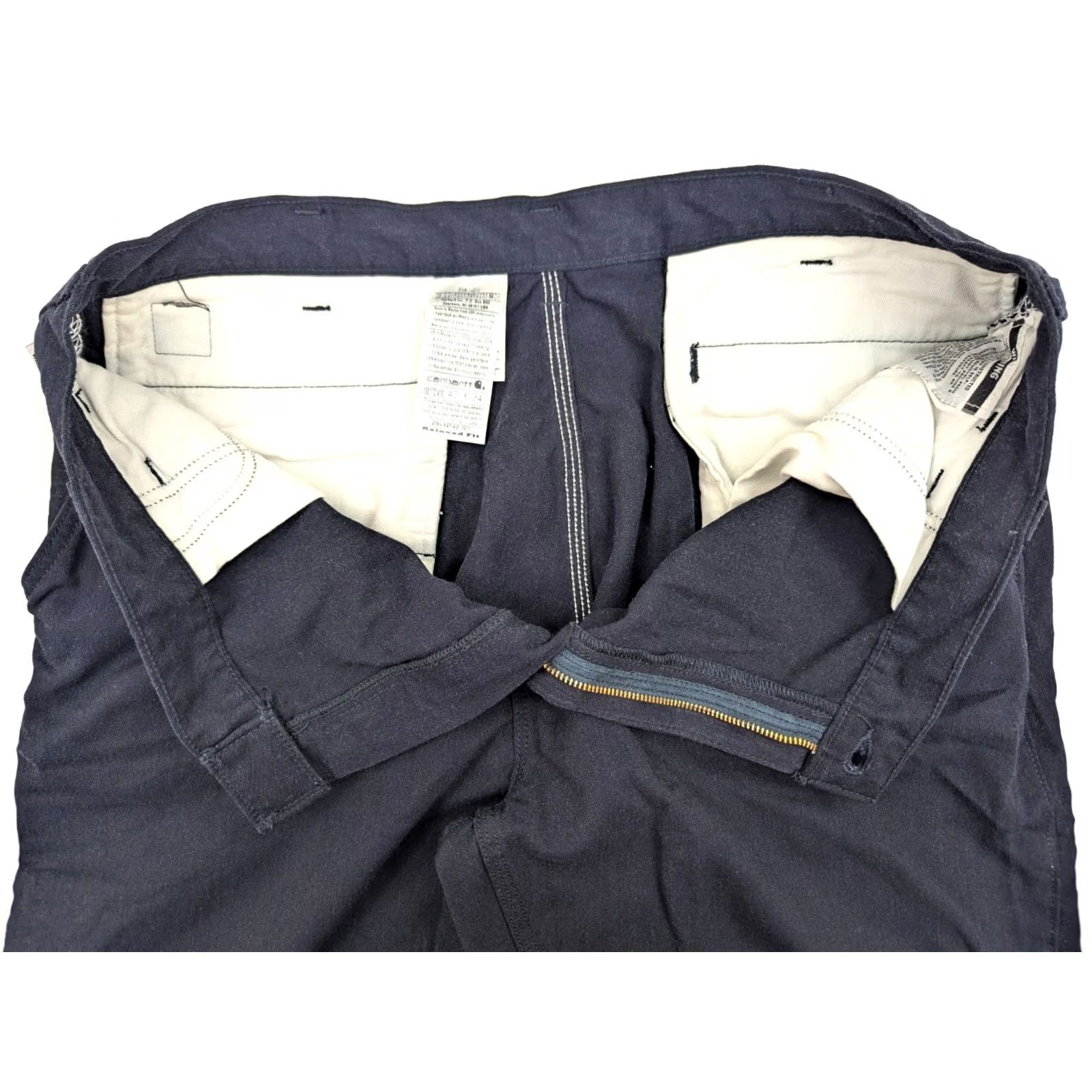 Carhartt Carhartt FR Flame Resistant Relaxed Fit Straight Pants Men 39x34 Navy Blue Cargo Workwear PANTS Mens Size US 39 - 6 Thumbnail