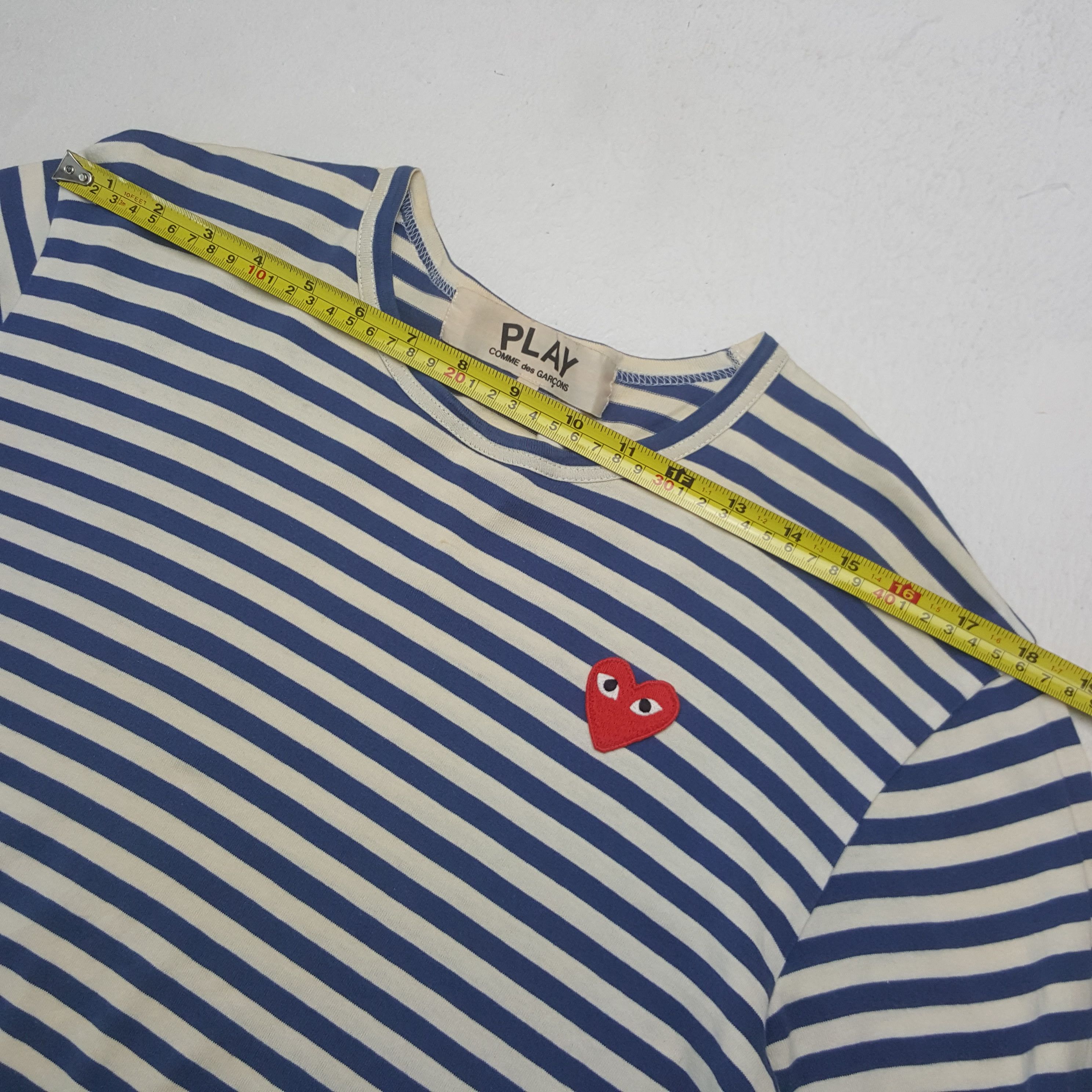 Comme des Garcons PLAY Vintage Comme des Garcons PLAY Striped Tshirt Size US M / EU 48-50 / 2 - 5 Thumbnail