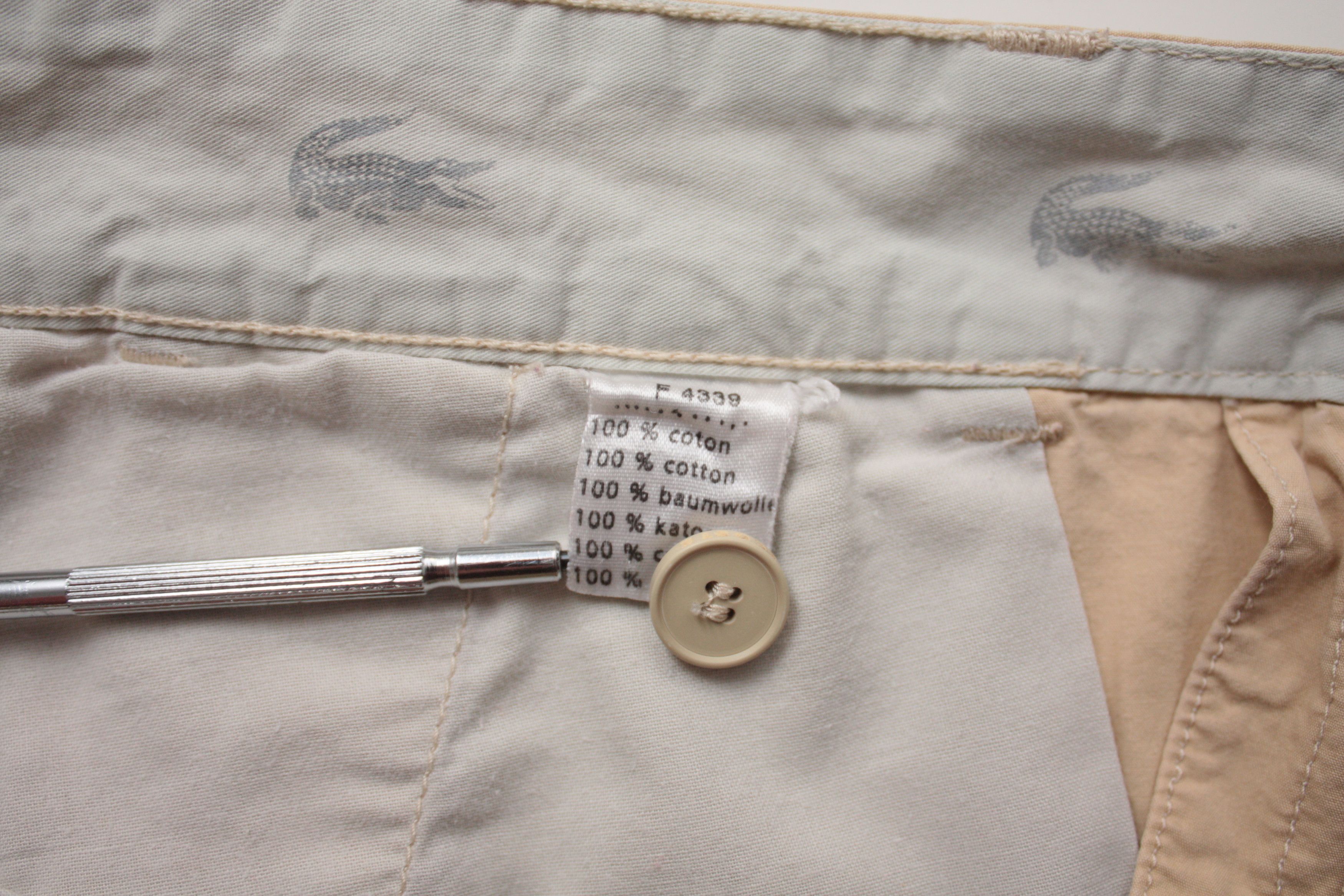 Lacoste Lacoste Vintage Beige Casual Chino Pants Size US 32 / EU 48 - 5 Thumbnail