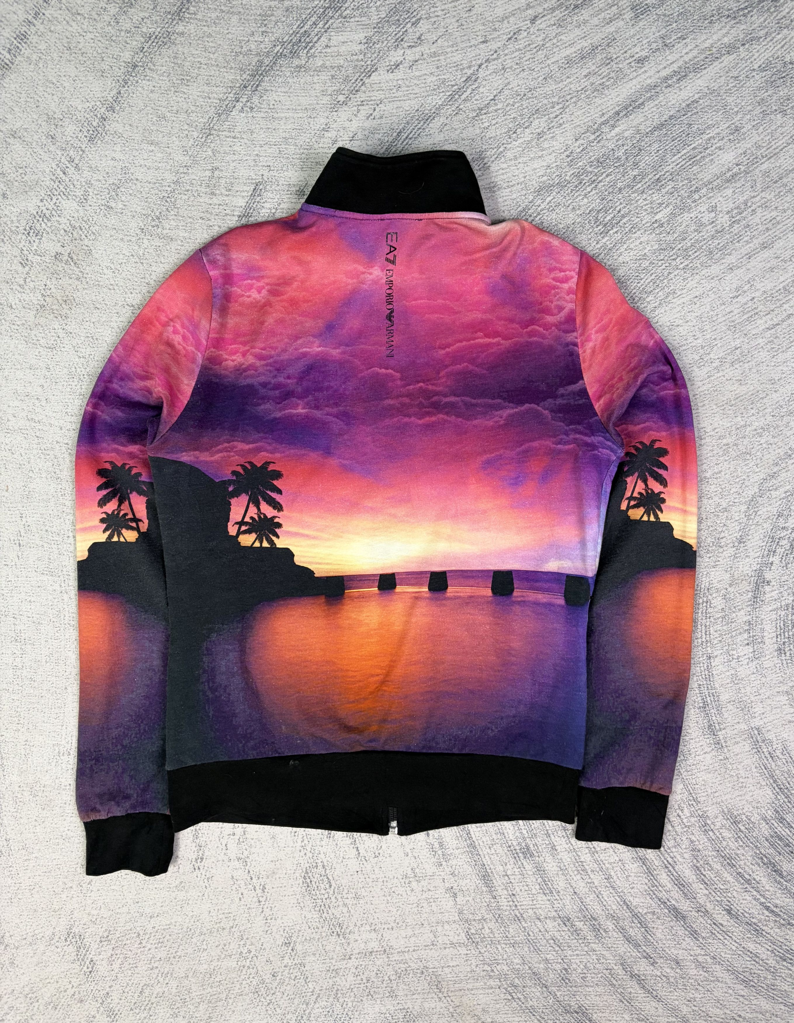 Emporio Armani EA7 Panoramic Scenic Zip Up Sweater Made in Peru Small Size Size US S / EU 44-46 / 1 - 2 Thumbnail