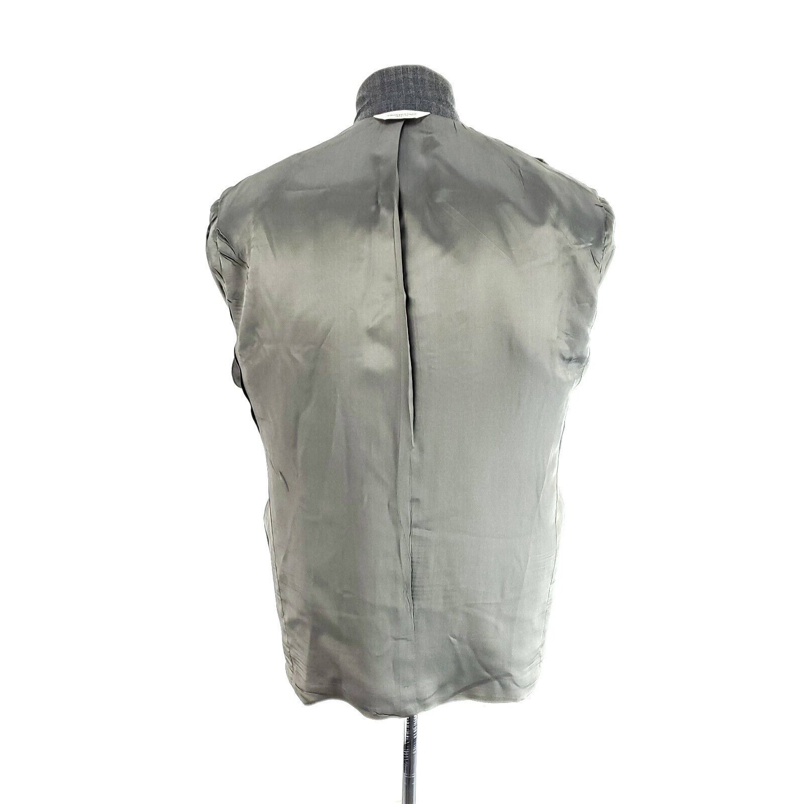 Pronto Uomo Pronto Uomo Wool 2 Button Sport Coat 40S Blue Beige W/ Brown Size 40S - 10 Thumbnail