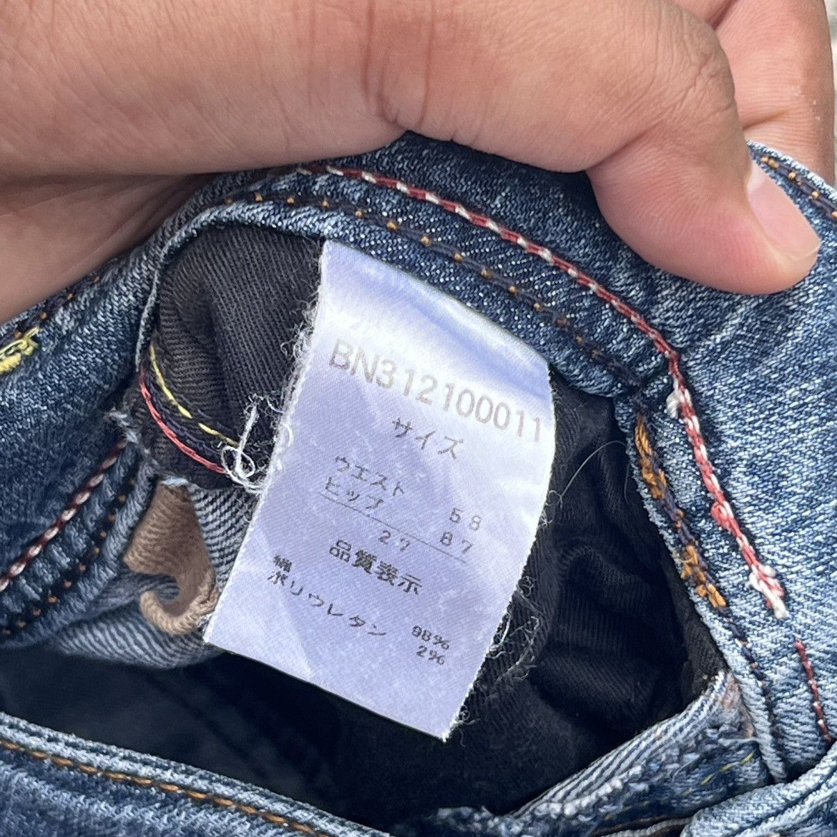Japanese Brand “BACK NUMBER” EMBROIDERY SLIM FIT PUNK JEANS Size US 27 - 9 Thumbnail